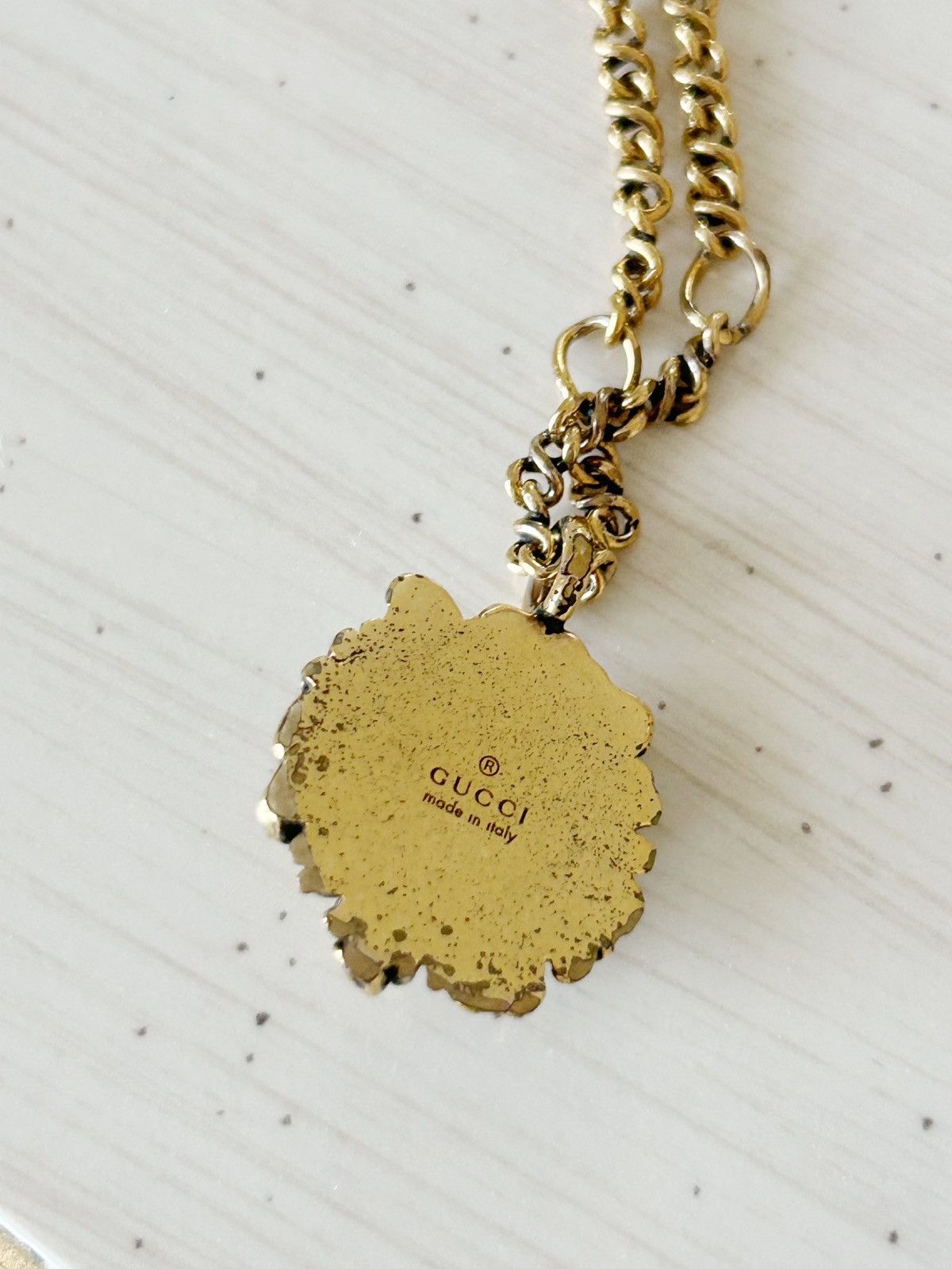 Gucci Gucci Lion Head Pendant Necklace Size ONE SIZE - 4 Thumbnail