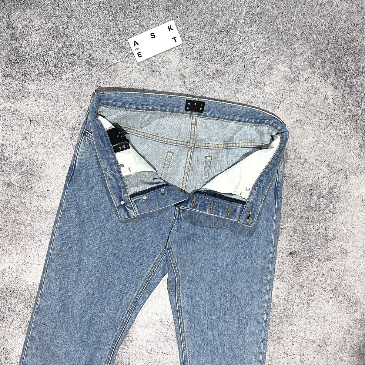 Asket NEW Asket Washed Denim Jeans Made in Italy Size 31 / 30 Size US 31 - 3 Thumbnail