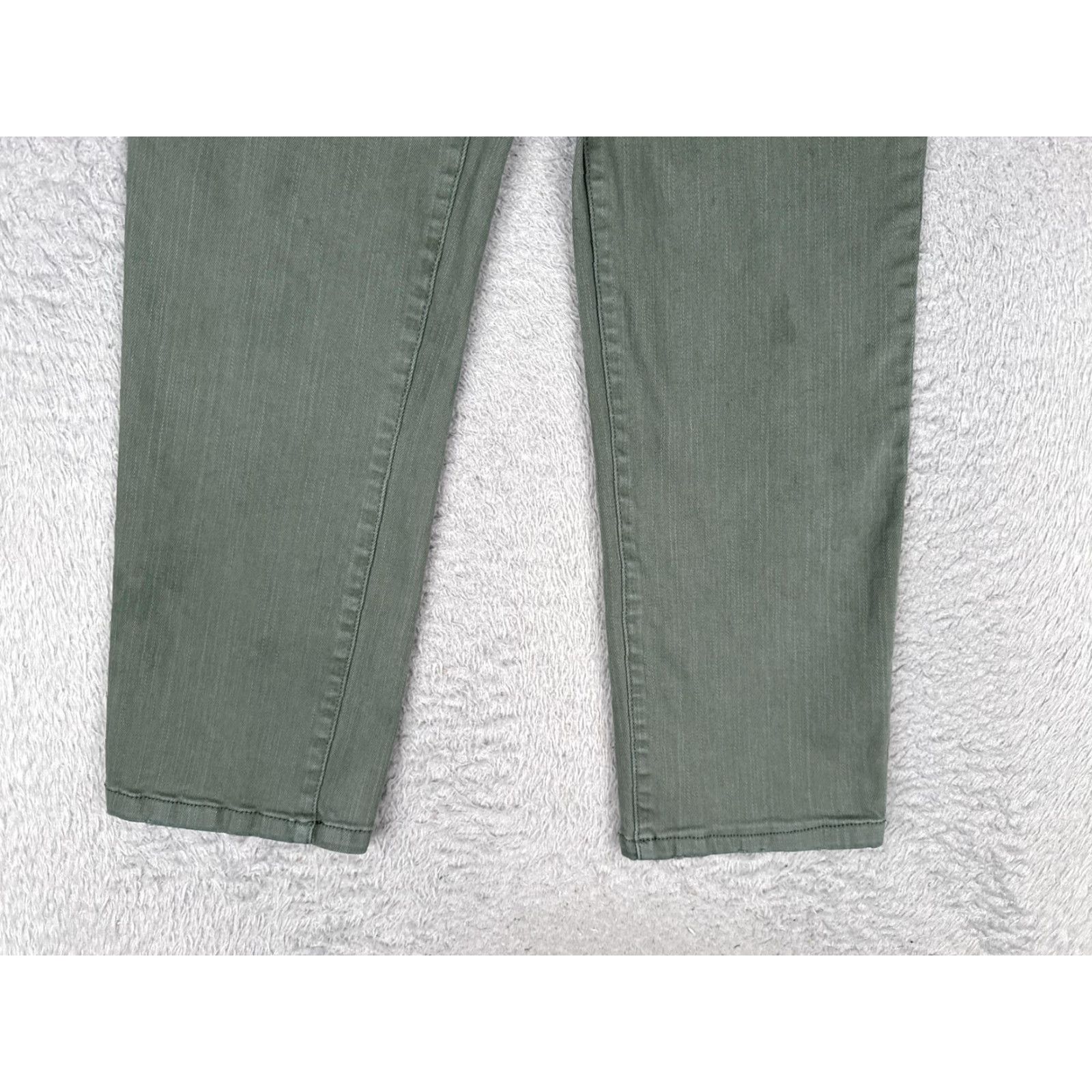 Vintage Democracy Jeans Cropped Womens 8 Green Mid Rise Stretch Denim 29x26 Pants Size 30" / US 8 / IT 44 - 2 Thumbnail