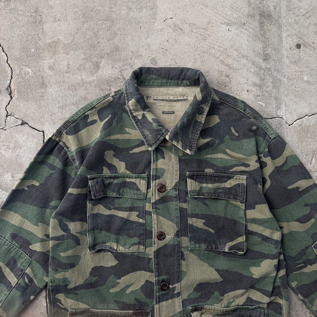 Band Tees Prince Peter USA God Save The Queen Camo Overshirt Size US M / EU 48-50 / 2 - 3 Thumbnail