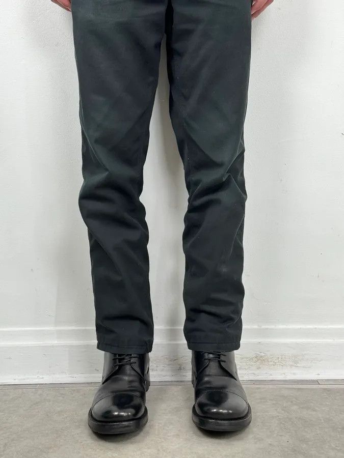 Miu Miu 2000s Miu Miu Black Leather Combat Boots Size US 11 / EU 44 - 2 Thumbnail
