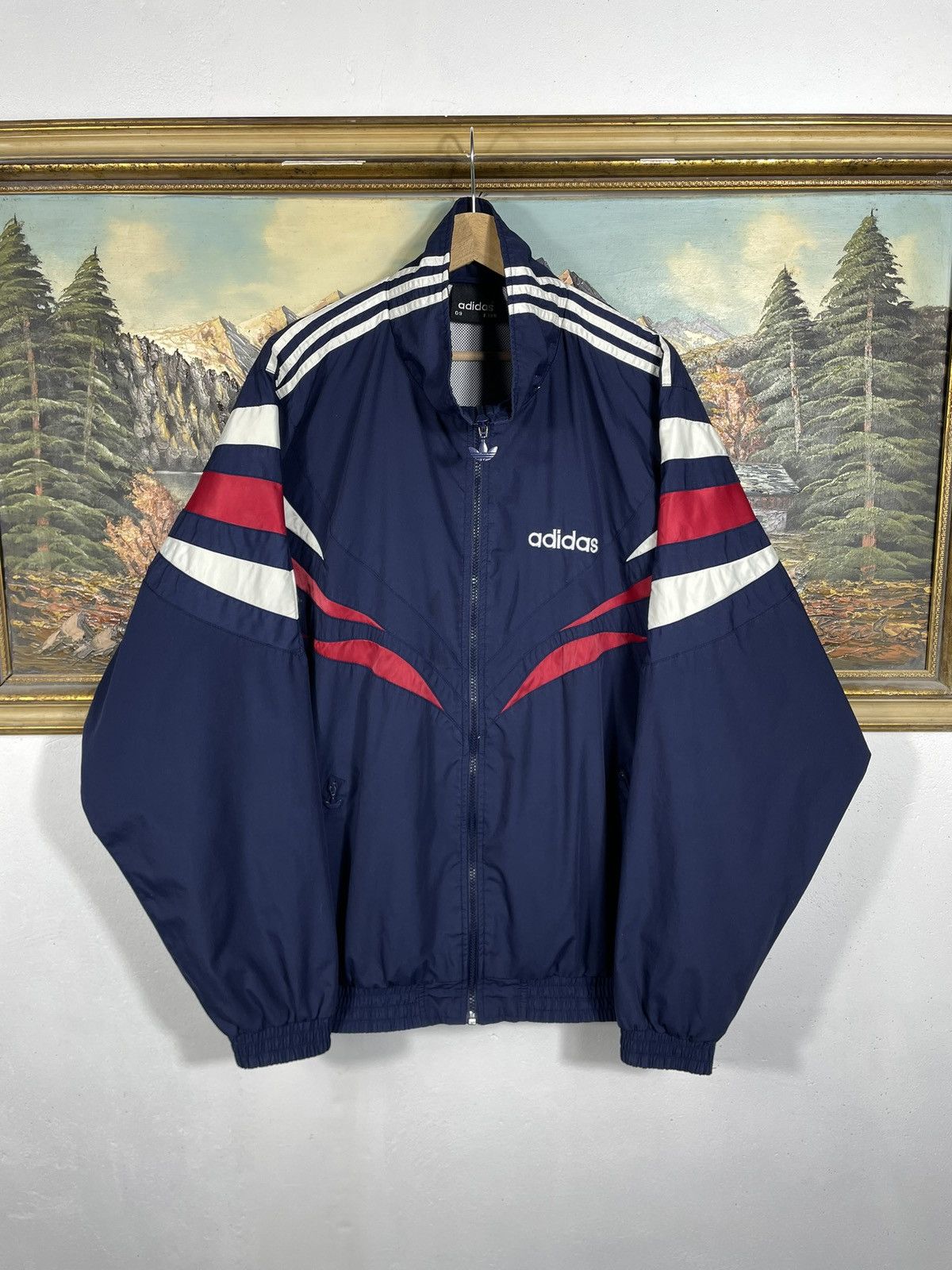 Adidas × Vintage Adidas Vintage 90s Baggy Oversize Light Jacket Windbreaker Size US XL / EU 56 / 4 - 1 Thumbnail