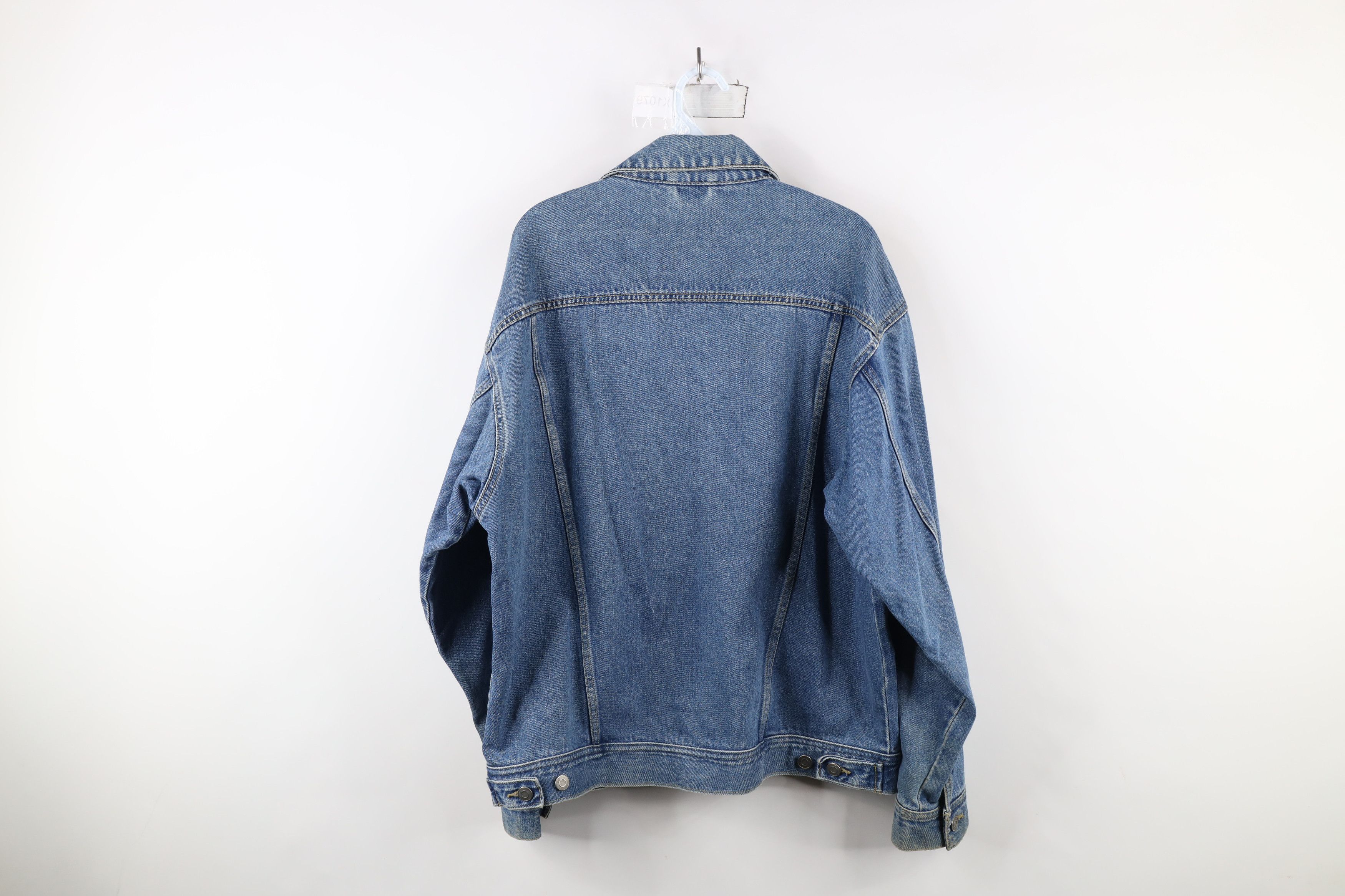 Vintage Vintage 90s Streetwear Denim Jean Trucker Jacket Blue Size US M / EU 48-50 / 2 - 13 Thumbnail