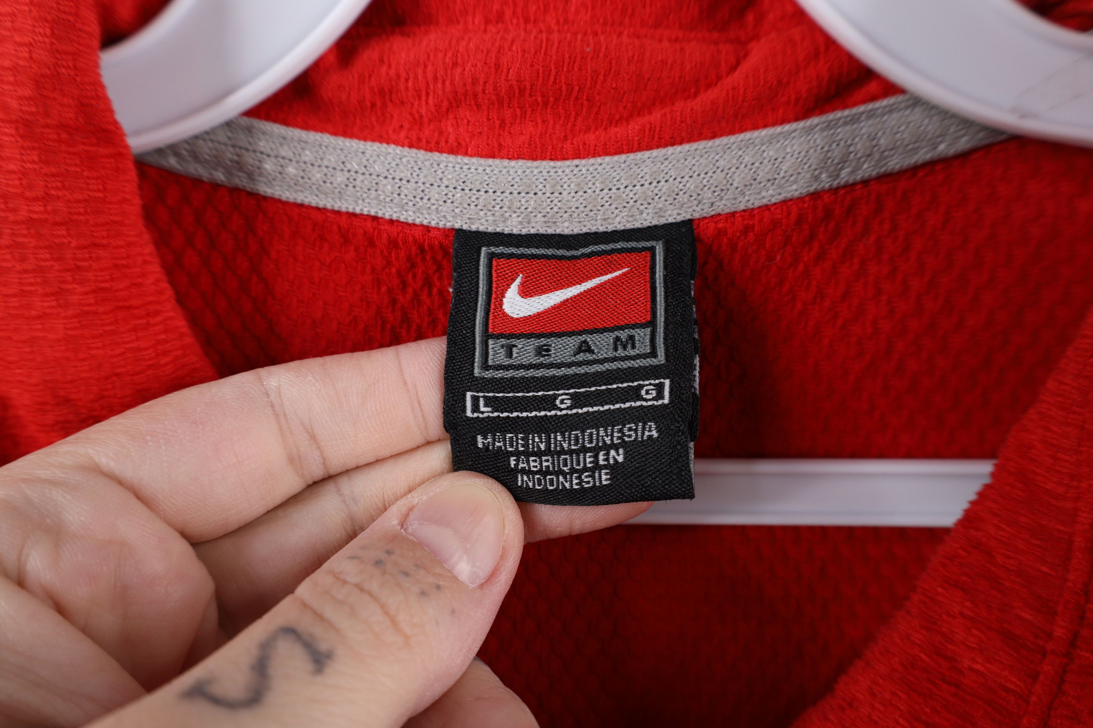 Nike × Vintage Vintage Nike Mini Swoosh Ohio State University Polo Shirt Size US L / EU 52-54 / 3 - 10 Thumbnail