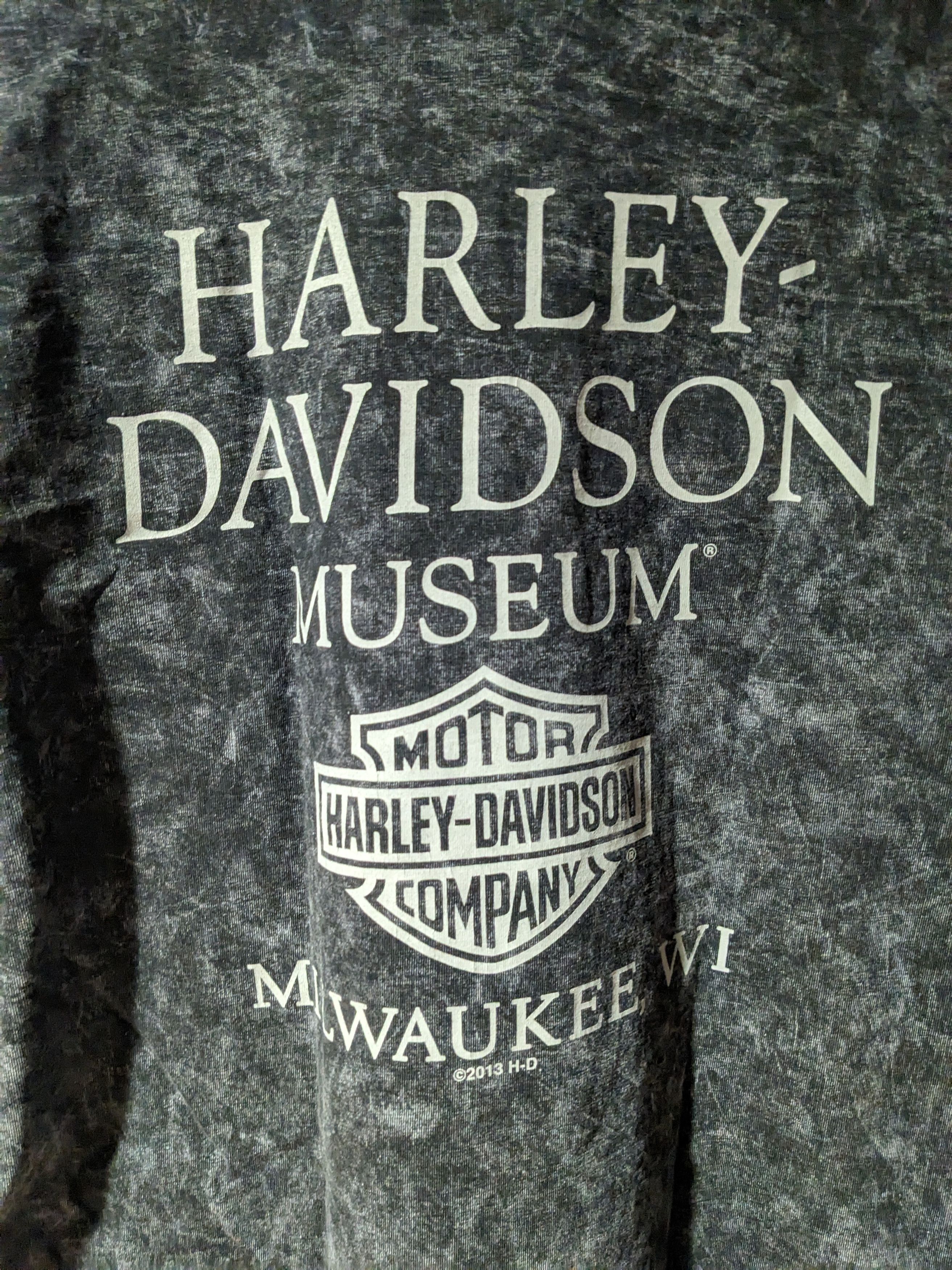 Harley Davidson × Vintage Vintage 2013 Harley Davidson Motorcycle Museum Skull T-Shirt Size US M / EU 48-50 / 2 - 6 Thumbnail