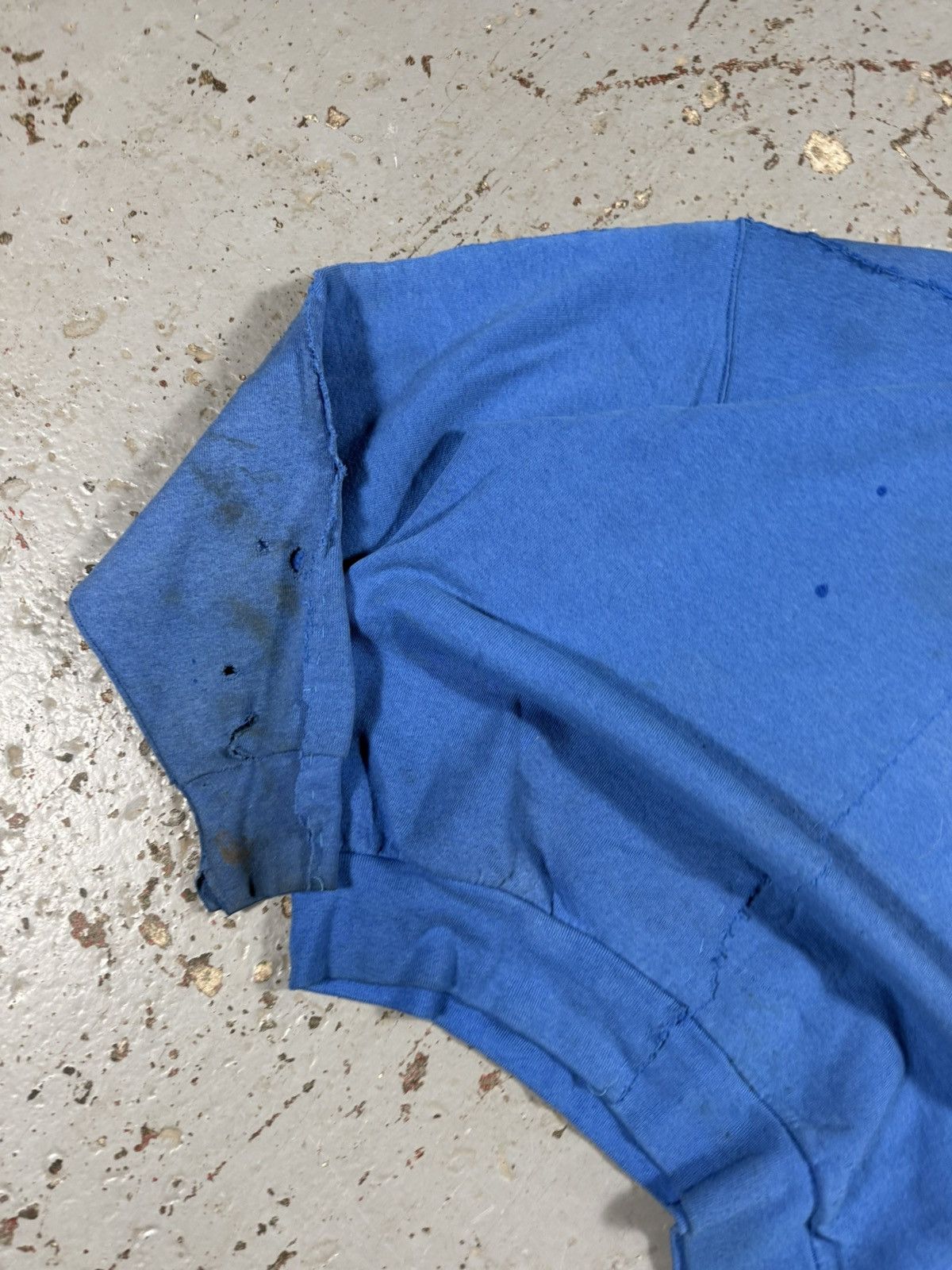 Other Insane Patched Restitched Distressed Blank Blue Crewneck Size US XL / EU 56 / 4 - 3 Thumbnail
