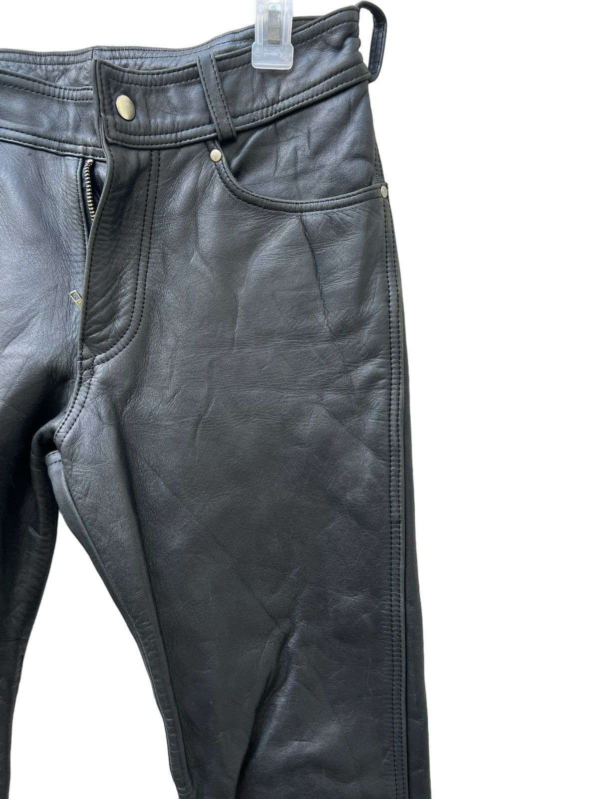 Harley Davidson × Leather × Vintage Vintage Harley Davidson Black Cowhide Bootcut Leather Pant Size US 29 - 11 Thumbnail