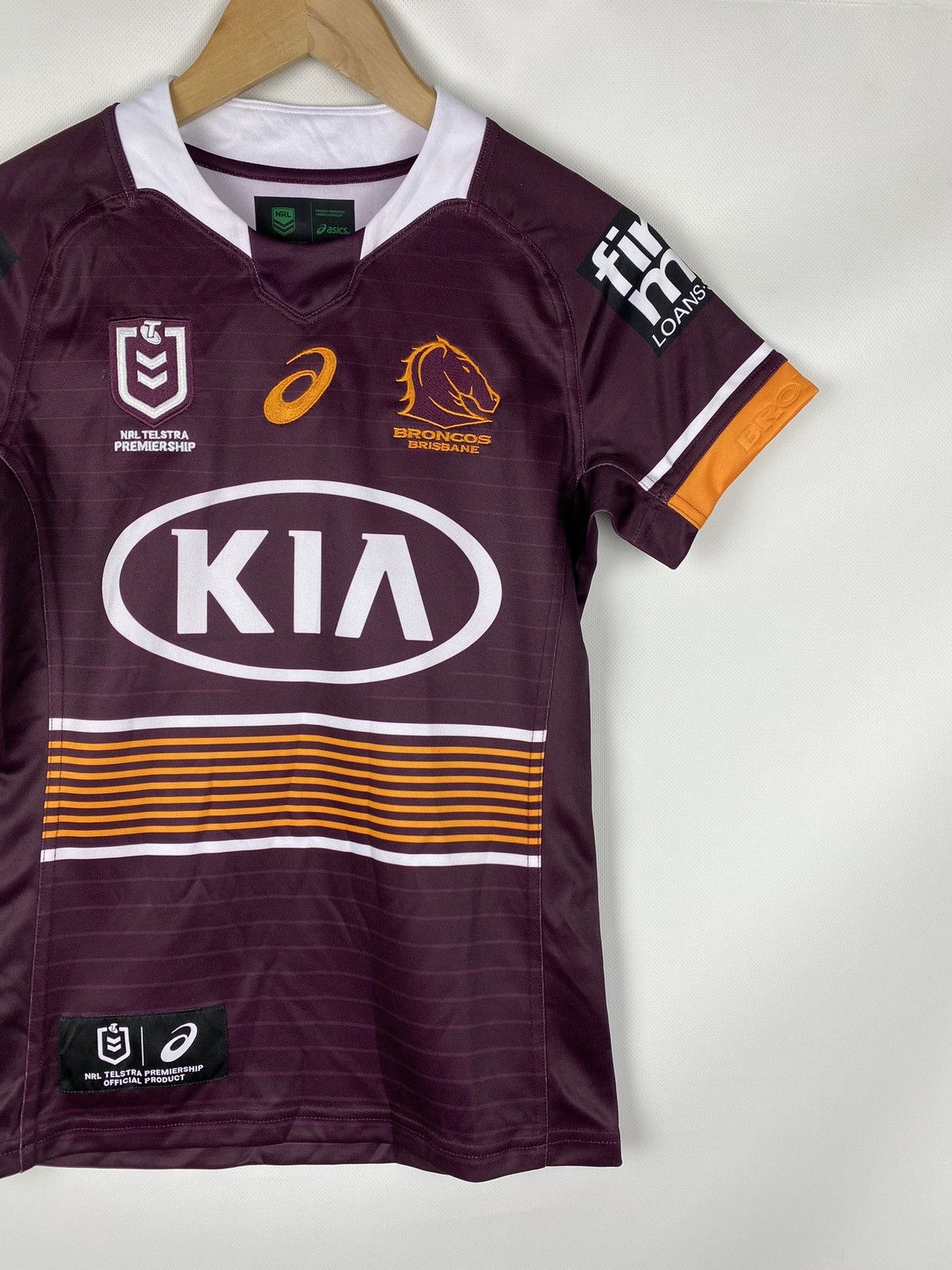 Asics ASICS Brisbane Broncos NRL Home Jersey Rugby Shirt Size S Size US S / EU 44-46 / 1 - 3 Thumbnail