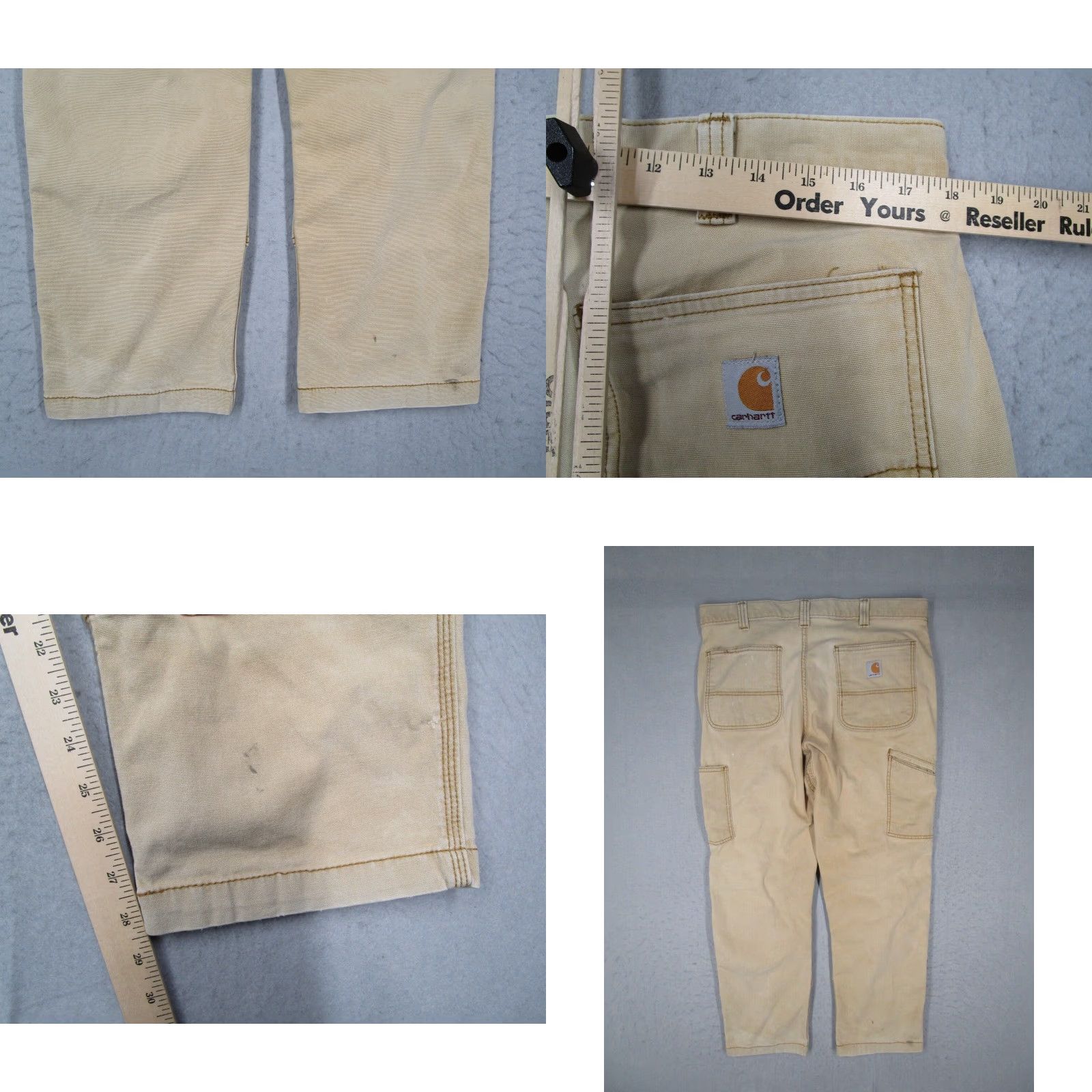 Carhartt VINTAGE Carhartt Men's Jeans Pants Cargo Relaxed Fit 36 Brown Workwear 30x34 Size US 36 / EU 52 - 8 Thumbnail