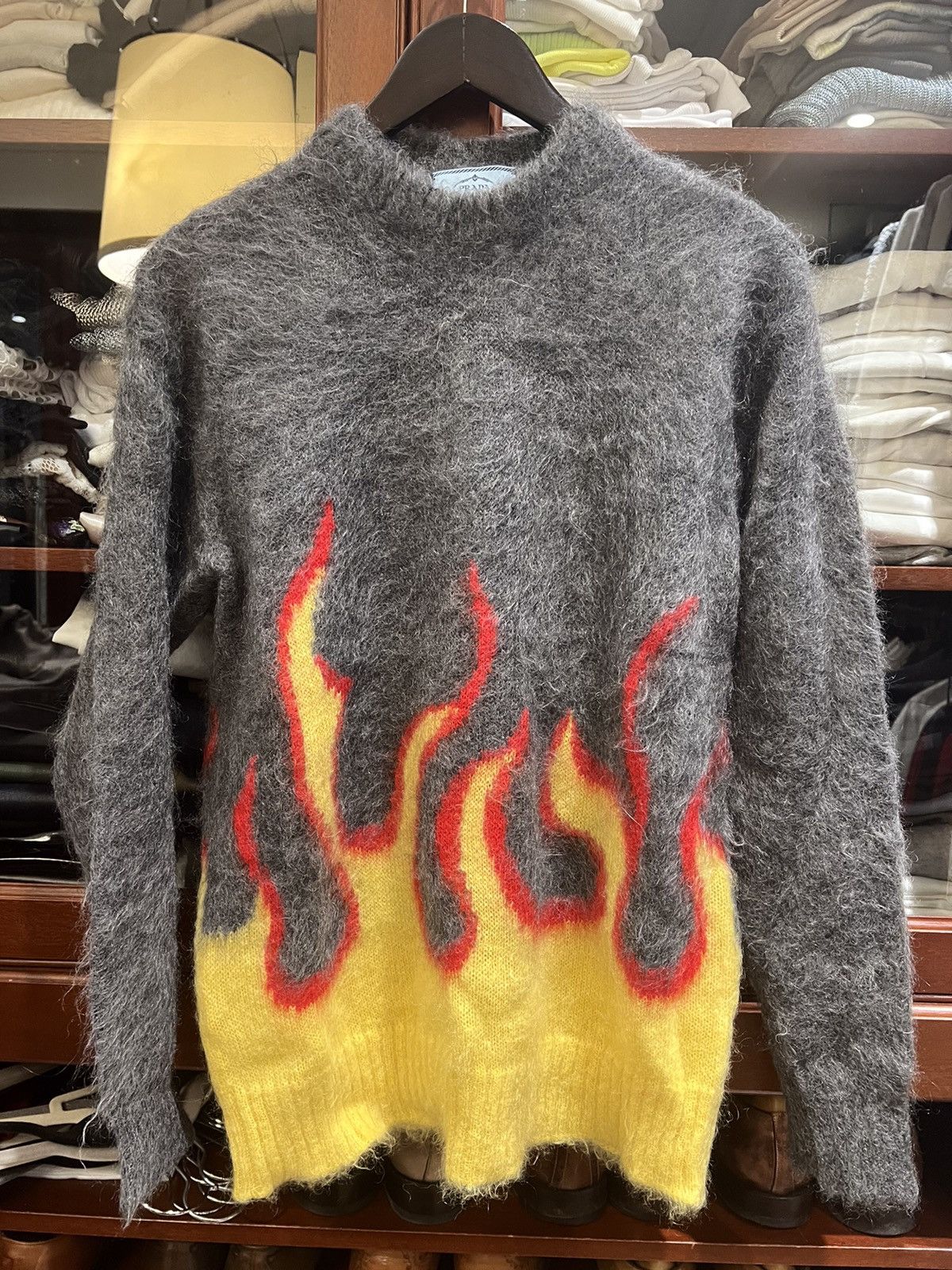 Prada flame sweater best sale