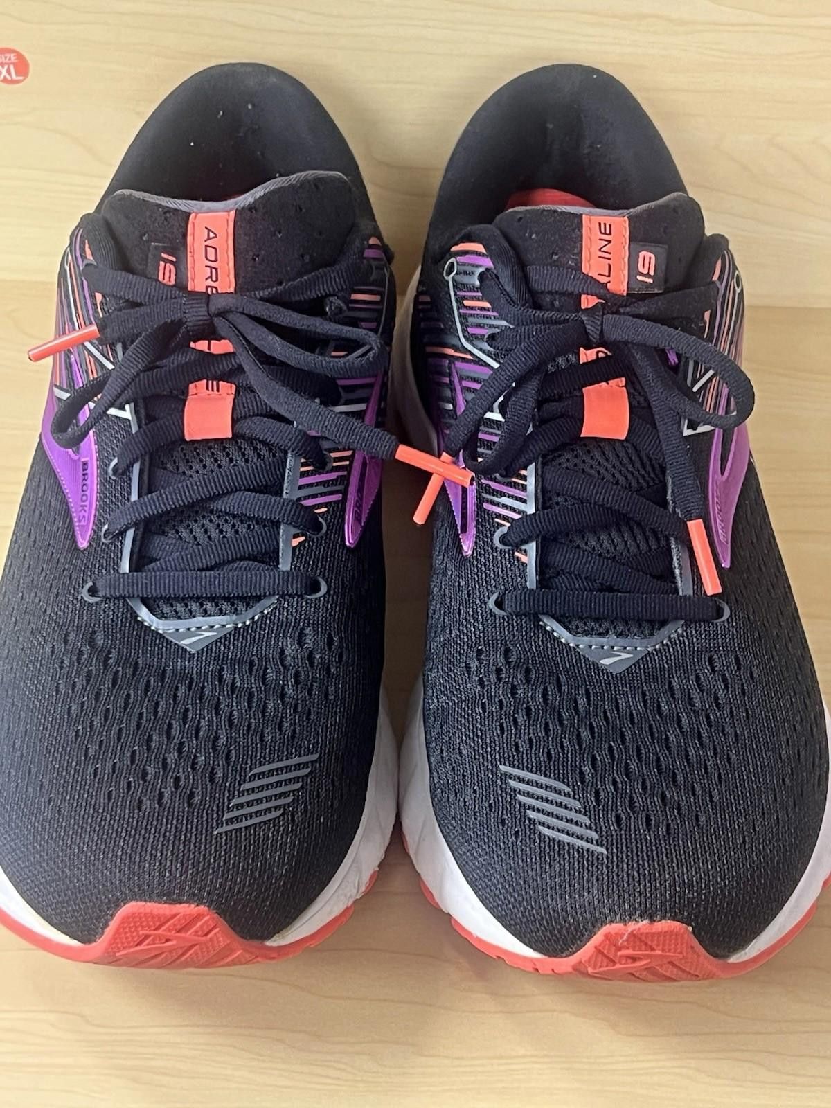 Brooks Brooks Adrenaline GTS 19 Black/Purple Running Shoes S 11.5 Size US 11.5 / IT 41.5 - 1 Thumbnail