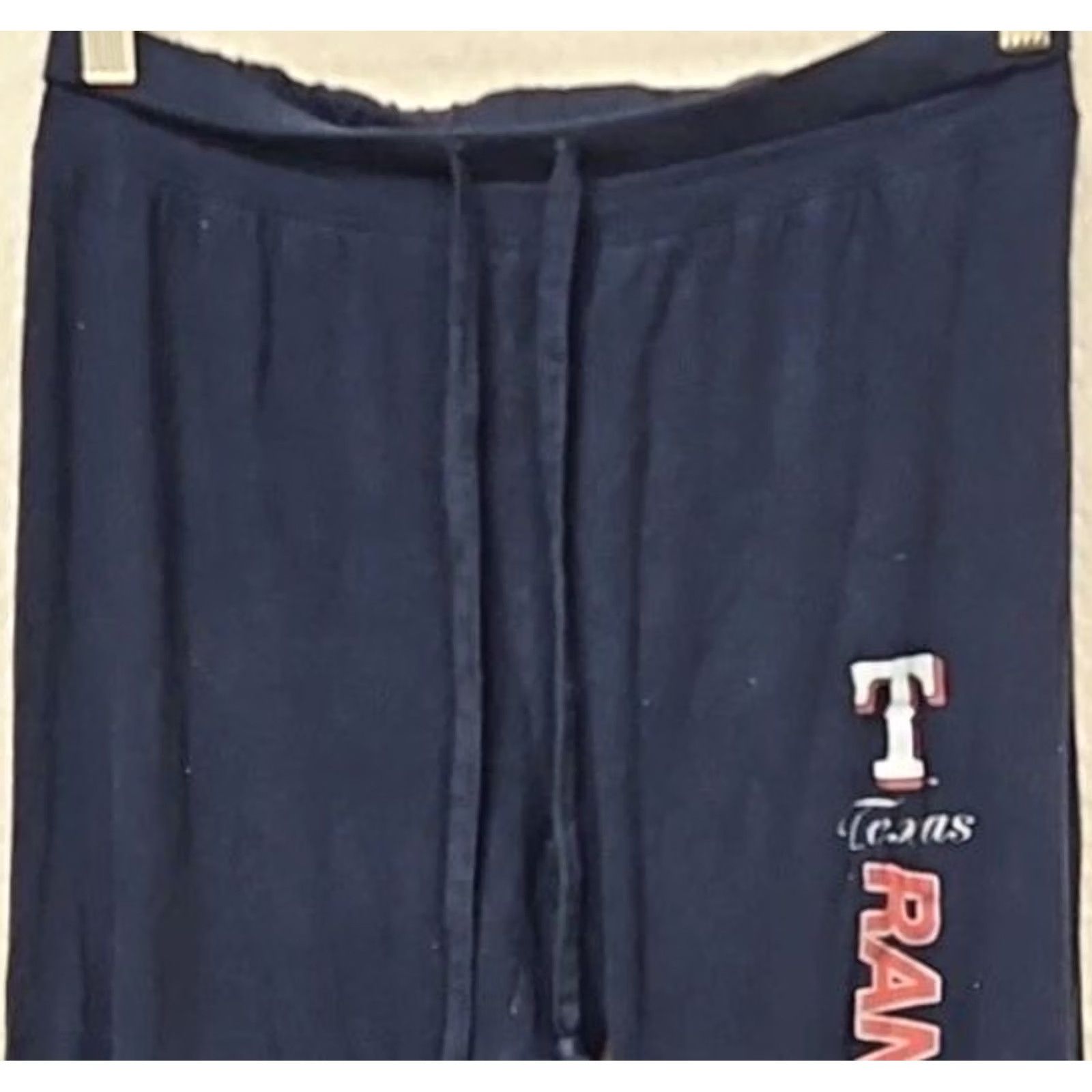 Vintage Texas Rangers MLB Womens Medium Lounge Set Cami Pajama Deep Navy Sideline Apparel Logo (Drawstring) Size ONE SIZE - 4 Thumbnail