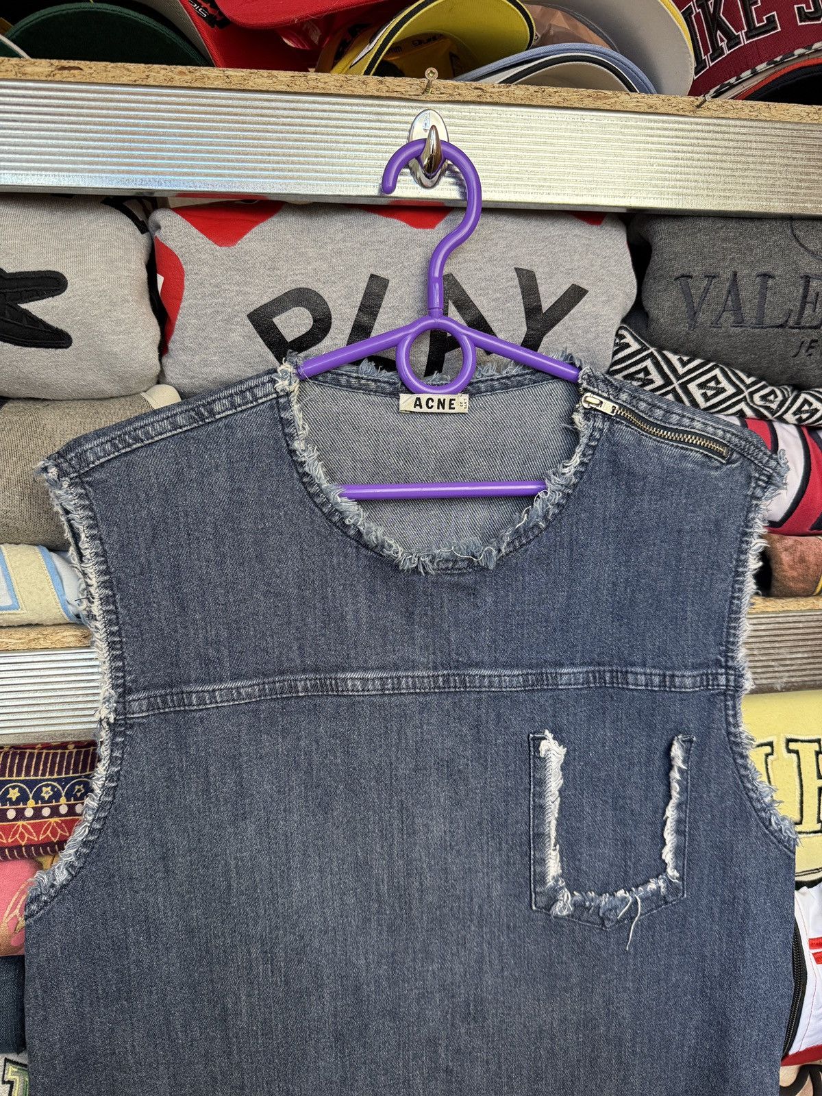 Acne Studios Crazy Acne Studios Distressed Denim Dress Size XS / US 0-2 / IT 36-38 - 3 Thumbnail