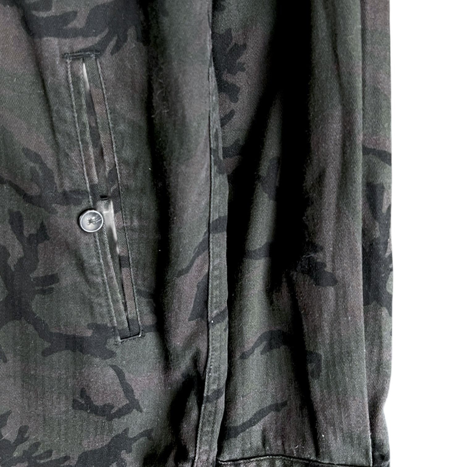 Our Legacy Men's Ourcaste Black Camo L/S Button-Down Shirt Jacket - L Size US L / EU 52-54 / 3 - 3 Thumbnail