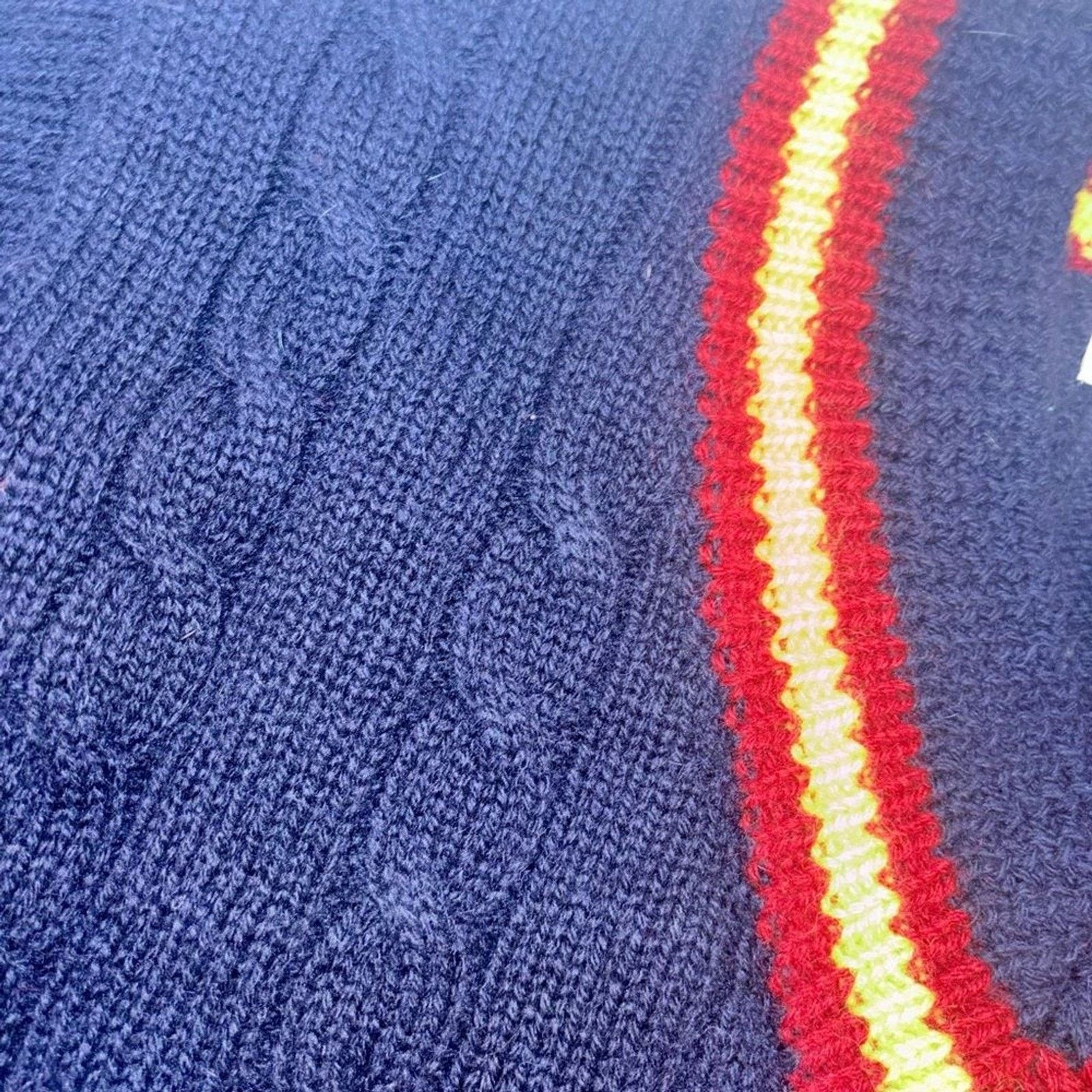 Gap Deadstock 1990s GAP Cable Knit Cricket Sweater Sz L Size XL / US 12-14 / IT 48-50 - 5 Thumbnail