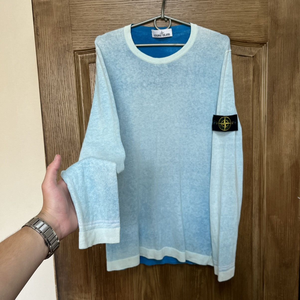 Stone Island Stone Island Sweatshirt Crewneck Blue Size US M / EU 48-50 / 2 - 2 Thumbnail