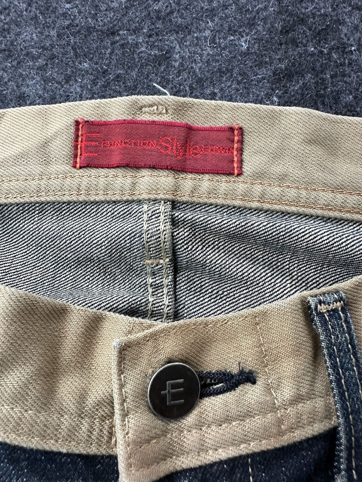 Edwin Vtg 90s Edwin Function Distressed Denim 33x33 D466 Size US 33 - 17 Thumbnail