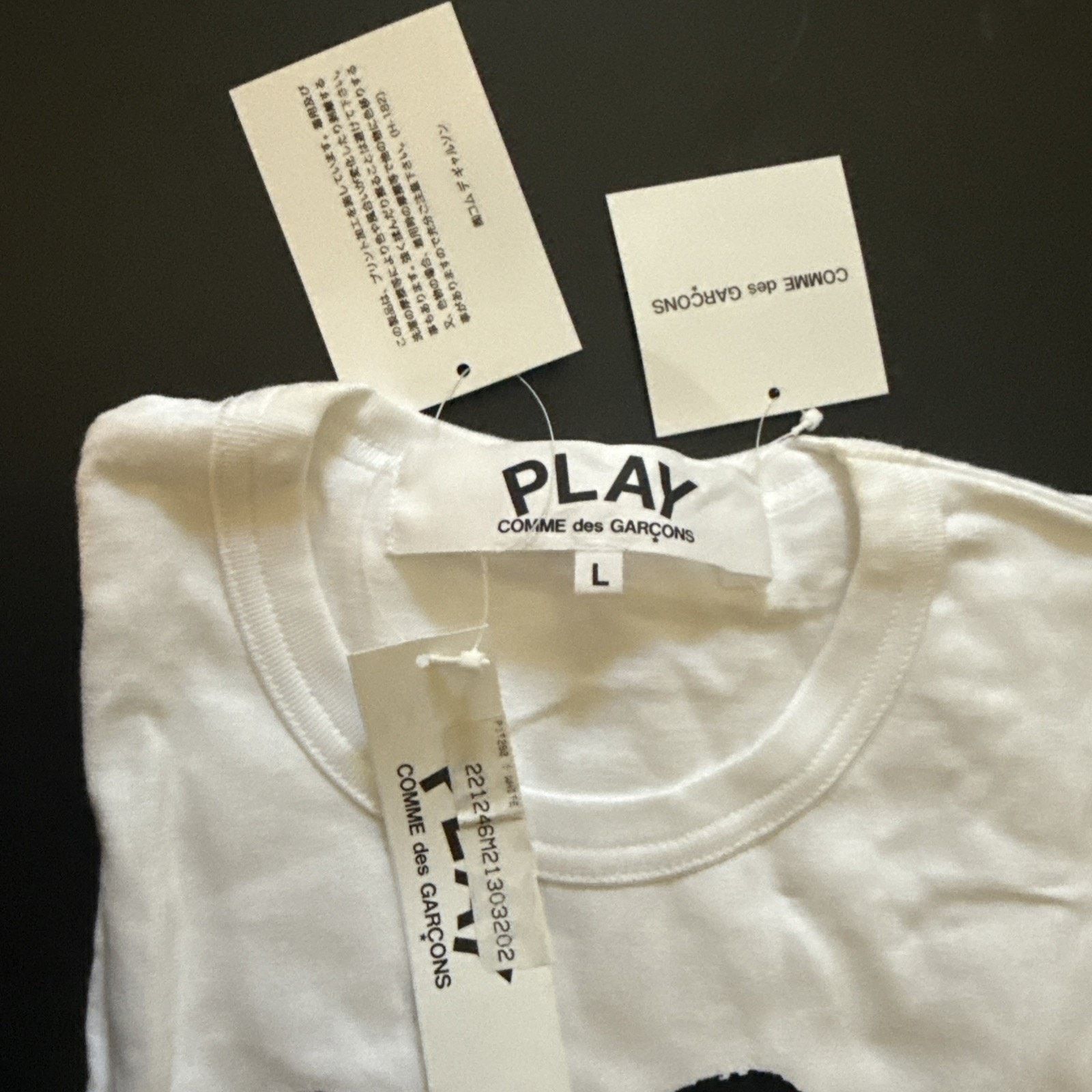 Comme des Garcons COMMEDES GARCONS CDG PLAY BLACK MULTI LOGO TEE AZ-T282-051-1 Size US L / EU 52-54 / 3 - 4 Thumbnail