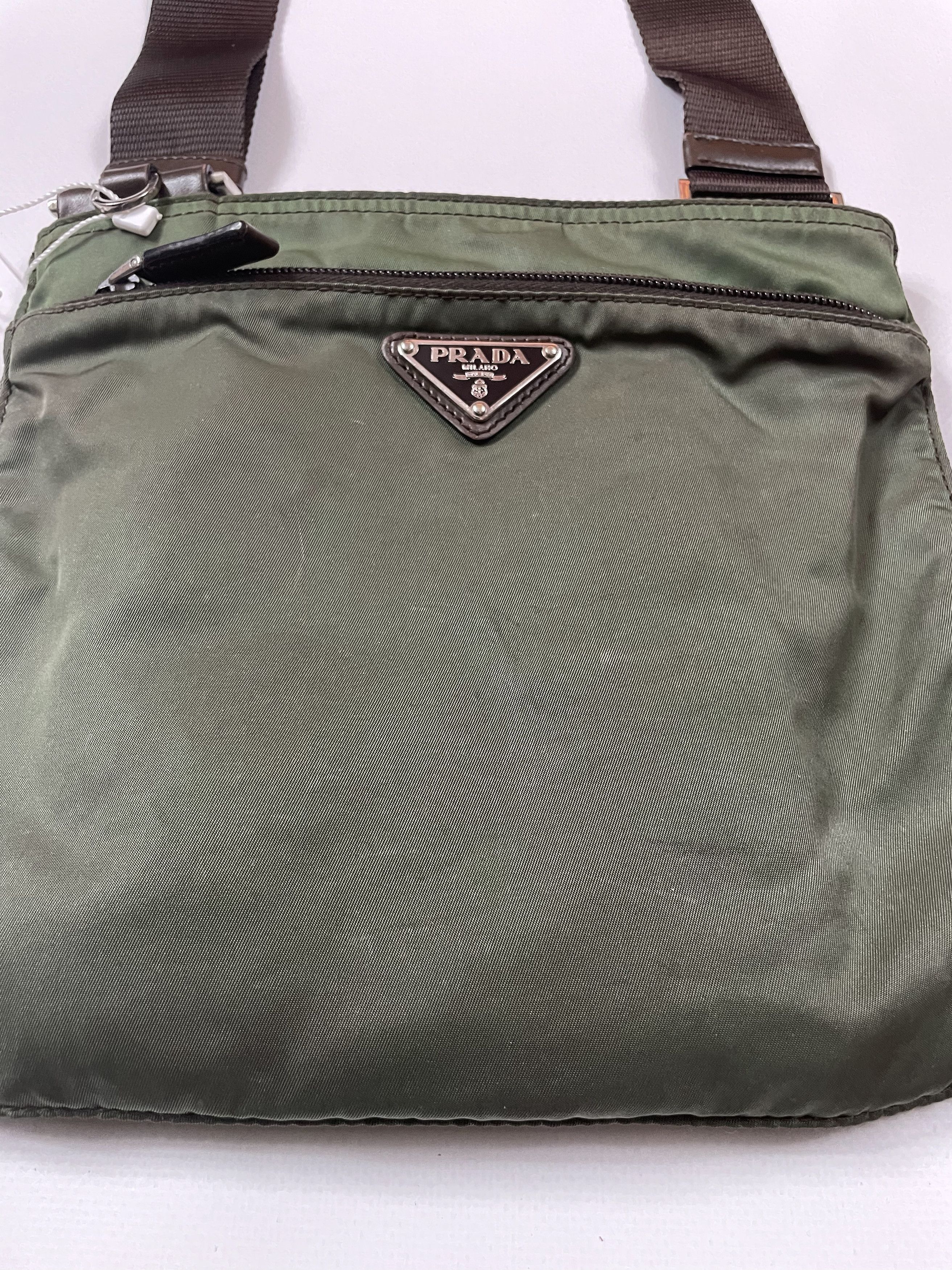 Prada Prada nylon triangle logo small shoulder crossbody bag Size ONE SIZE - 6 Thumbnail