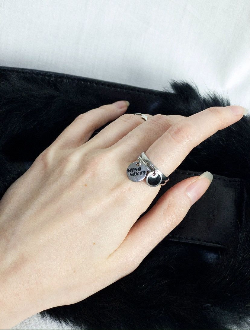 Miss Sixty Set of Miss 60 stainless steel rings y2k 2000s vintage Size ONE SIZE - 3 Thumbnail