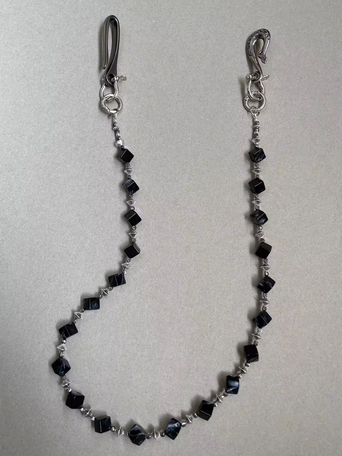 Other Hook Acrylic Black Bead Pant Chain Size ONE SIZE - 5 Thumbnail