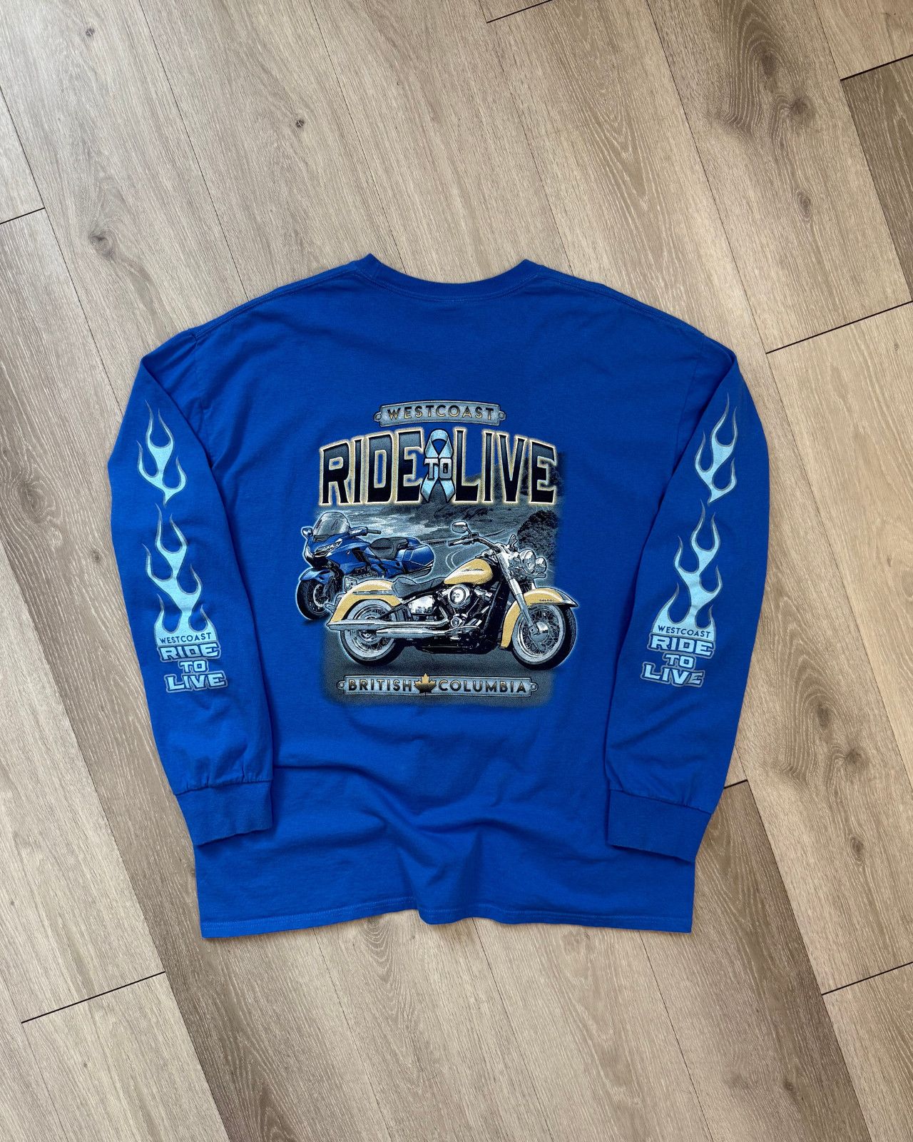 Harley Davidson West Coast Motorcycle Ride To Live Long Sleeve T-Shirt - 2XL Size US XXL / EU 58 / 5 - 1 Thumbnail
