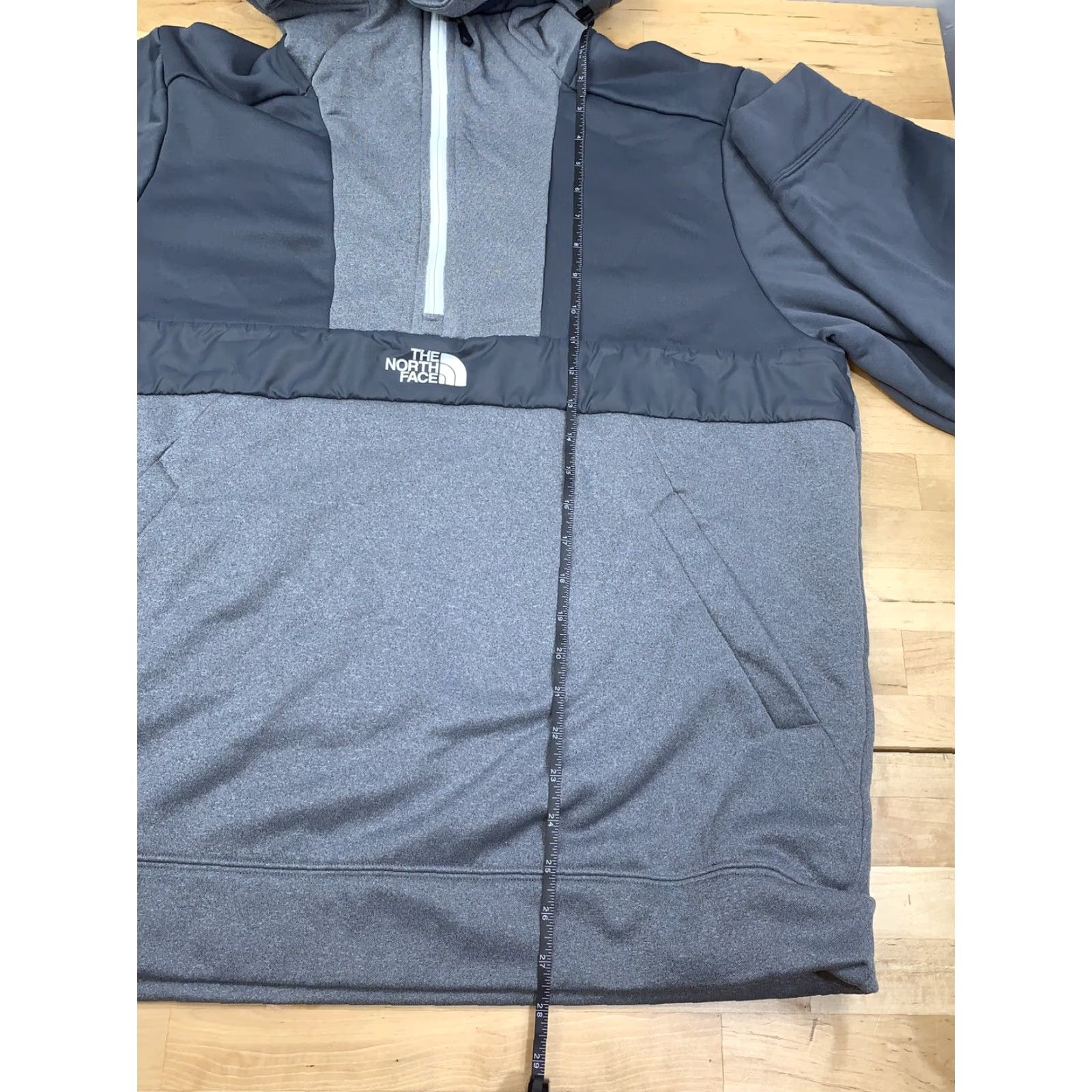 The North Face The North Face Pullover Sweatshirt 1/4 Zip Hooded Fleece Gray XL Men Outdoor Casual Size US XL / EU 56 / 4 - 6 Thumbnail