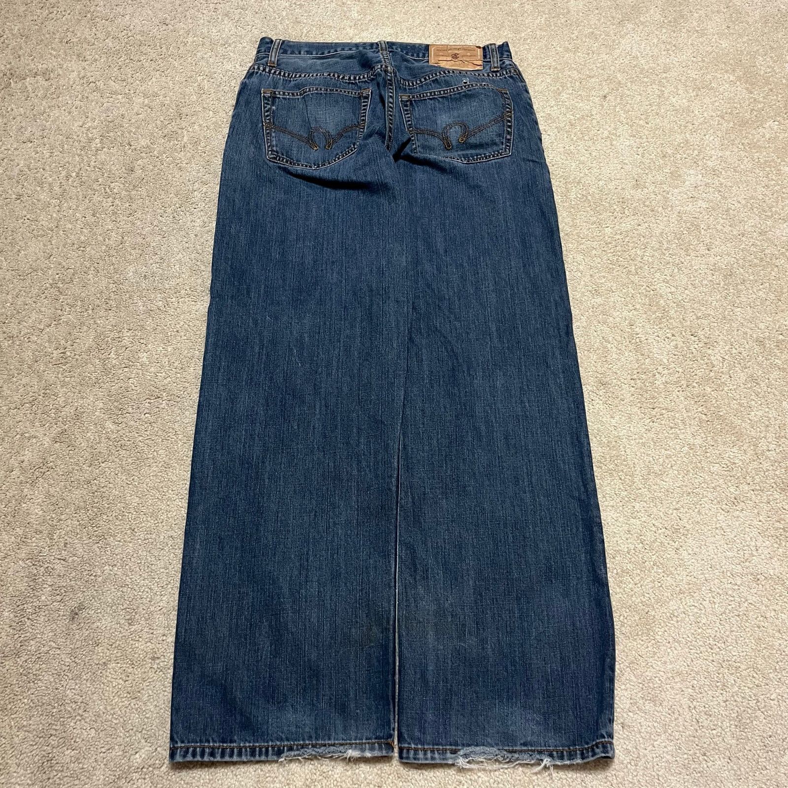 Rocawear Rocawear Y2K Baggy Skater Embroidered Jeans 32Wx32L Size US 32 / EU 48 - 2 Thumbnail