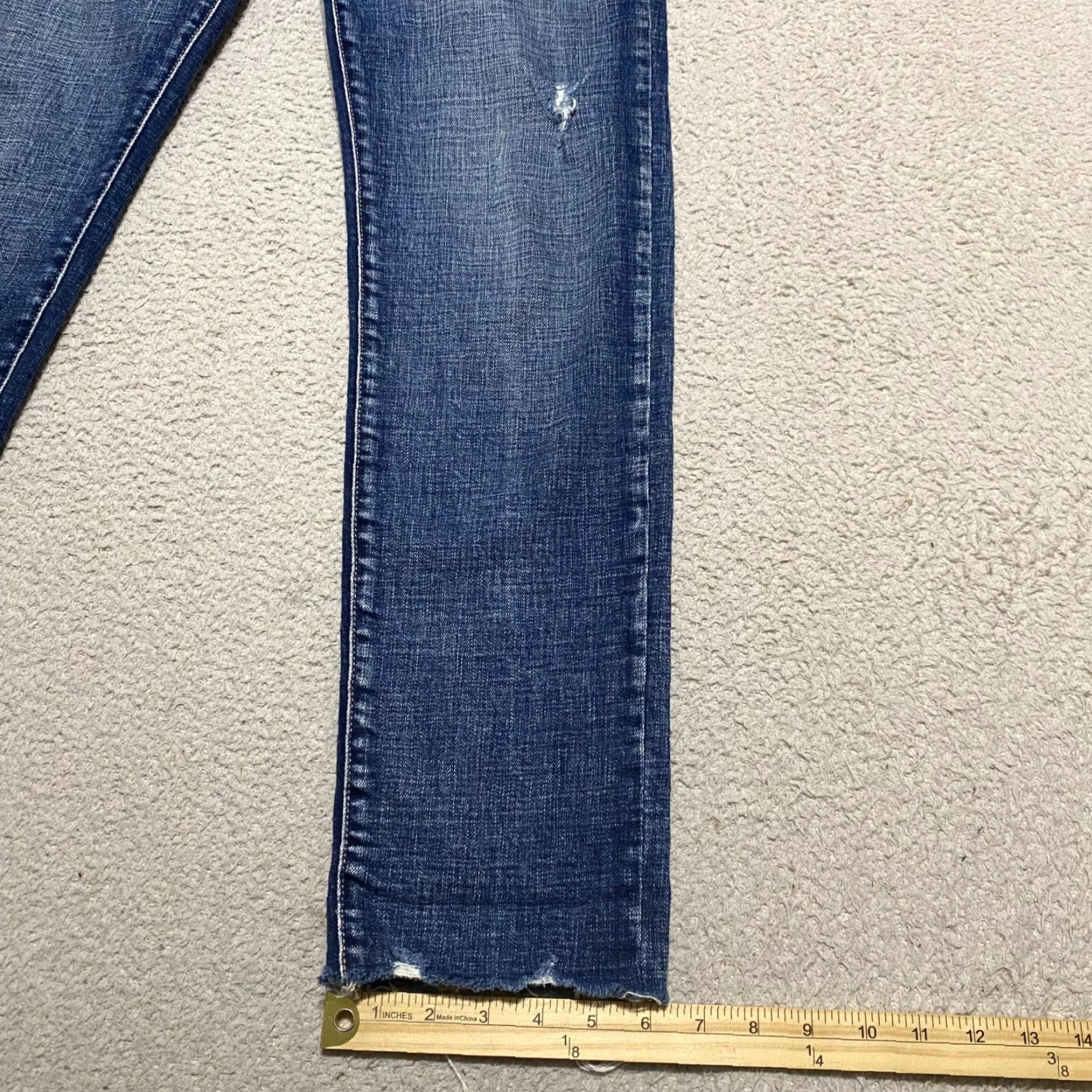 Vintage VINTAGE KanCan Womens Jeans 25 Blue Denim Straight Distressed Mid Rise Medium Wash 5-Pocket Womens Jeans 25 Mens? Size 42" / US 20 - 5 Thumbnail