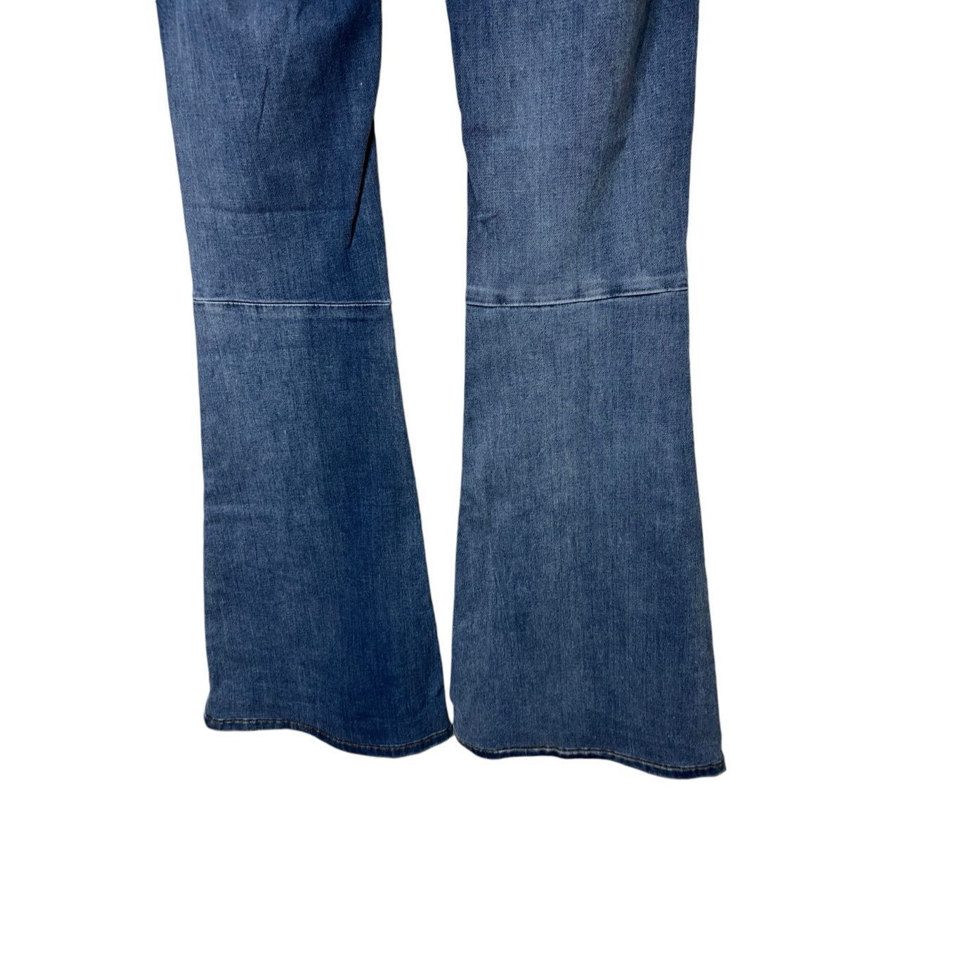 Free People Free People Penny Pull On Flare Jeans 24 Medium Blue Size 24" / US 00 / IT 34 - 6 Thumbnail