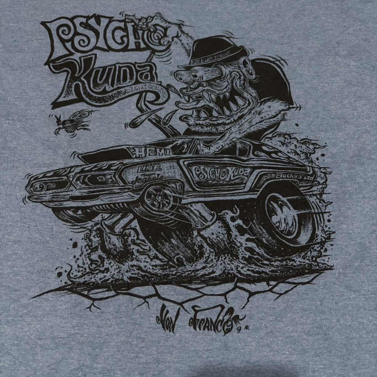 Vintage Psycho kuda von franco hot rod t-shirt Size US XL / EU 56 / 4 - 3 Thumbnail