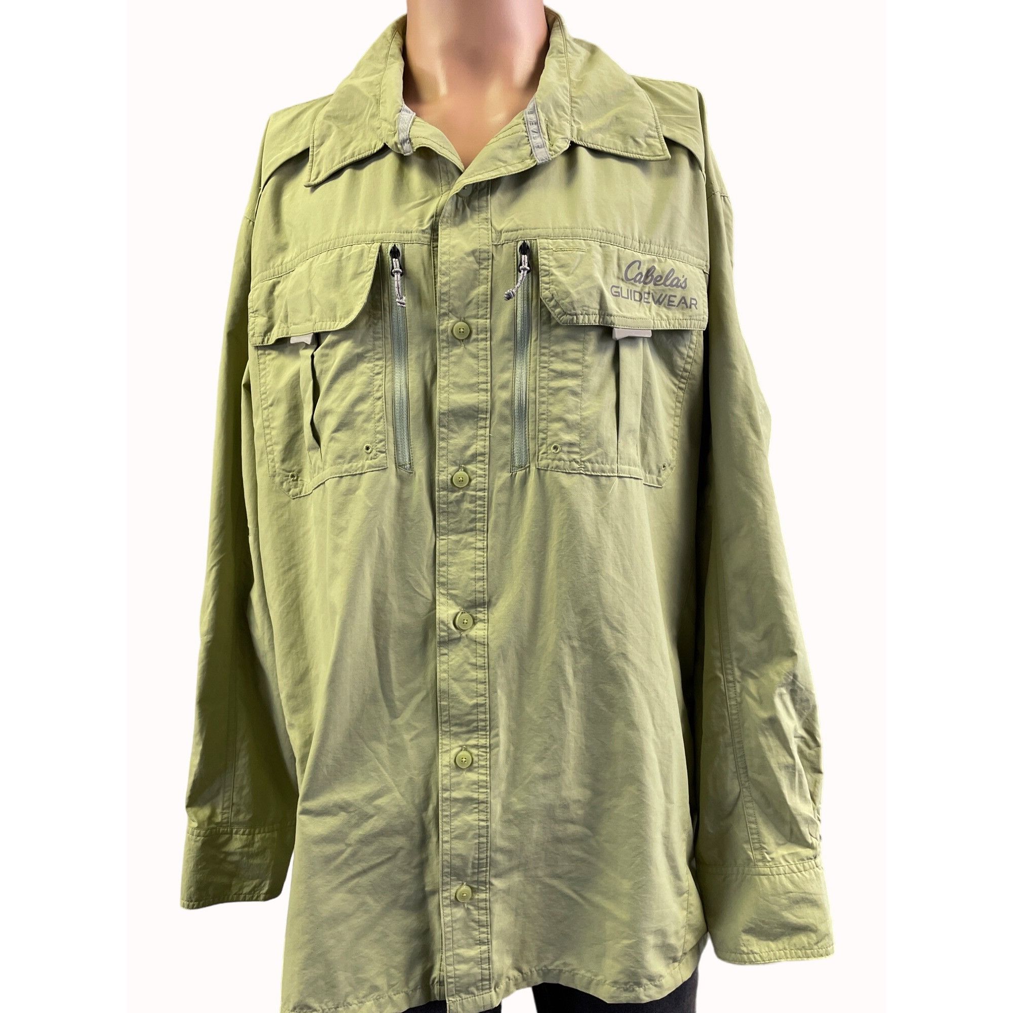 Other Cabela's Guidewear Men's Green Fishing Shirt Button Up long Size US XL / EU 56 / 4 - 1 Thumbnail