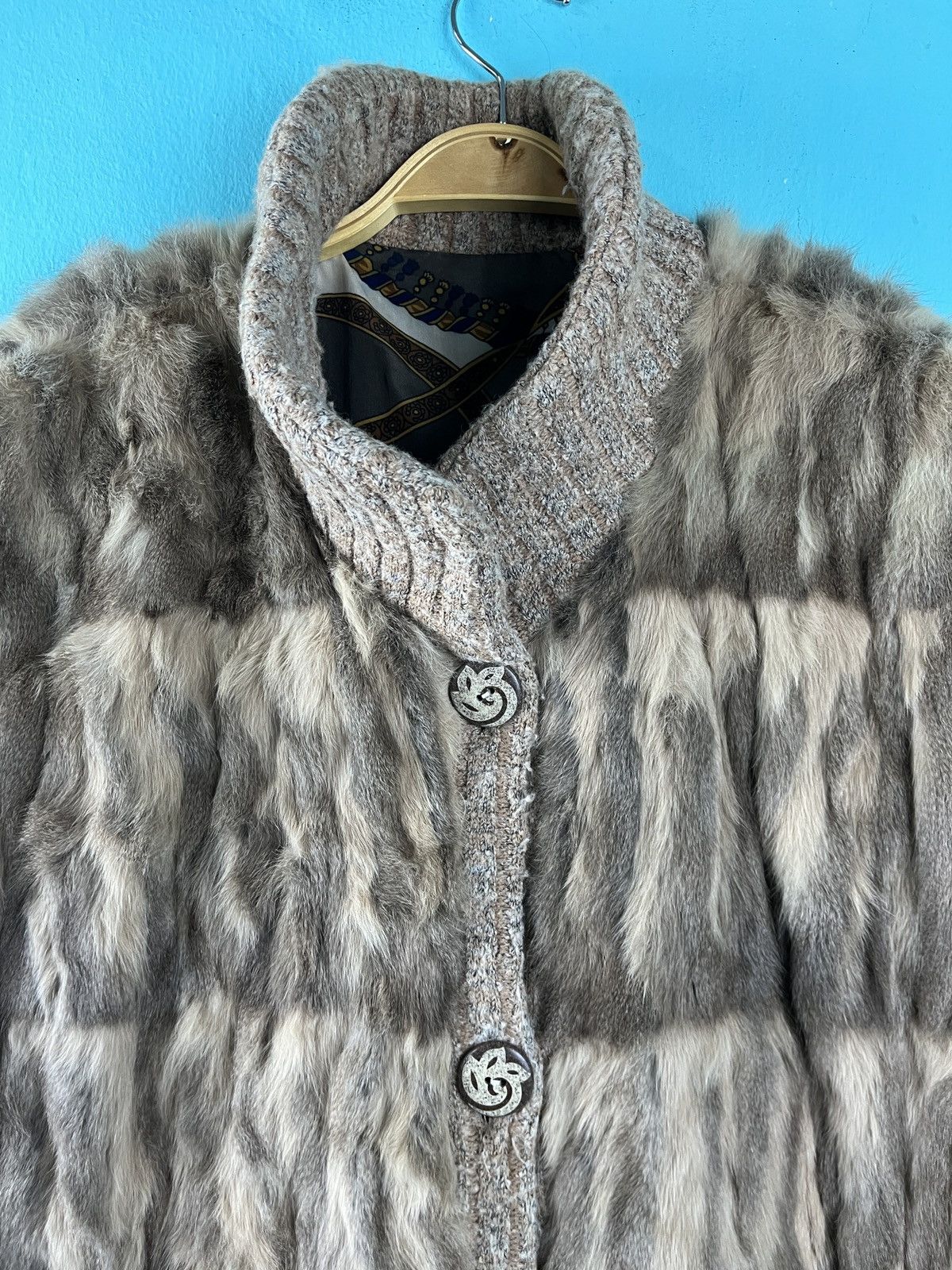 If Six Was Nine × Le Grande Bleu (L.G.B.) Vintage Japanese fur vest Size US L / EU 52-54 / 3 - 3 Thumbnail