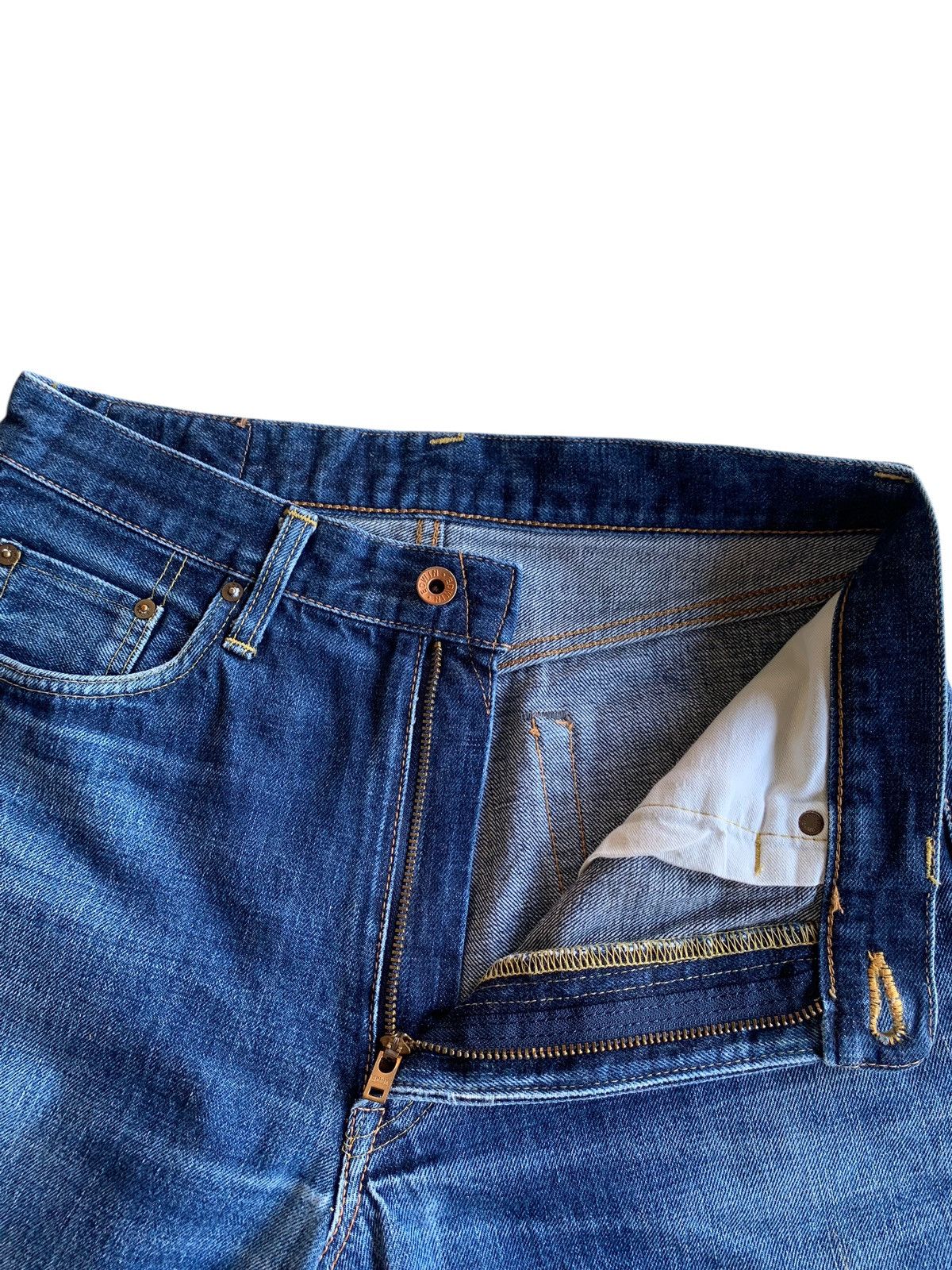 Edwin VINTAGE EDWIN 505XX SELVEDGE FADED JAPANESE DISTRESSED DENIM Size US 30 / EU 46 - 15 Thumbnail