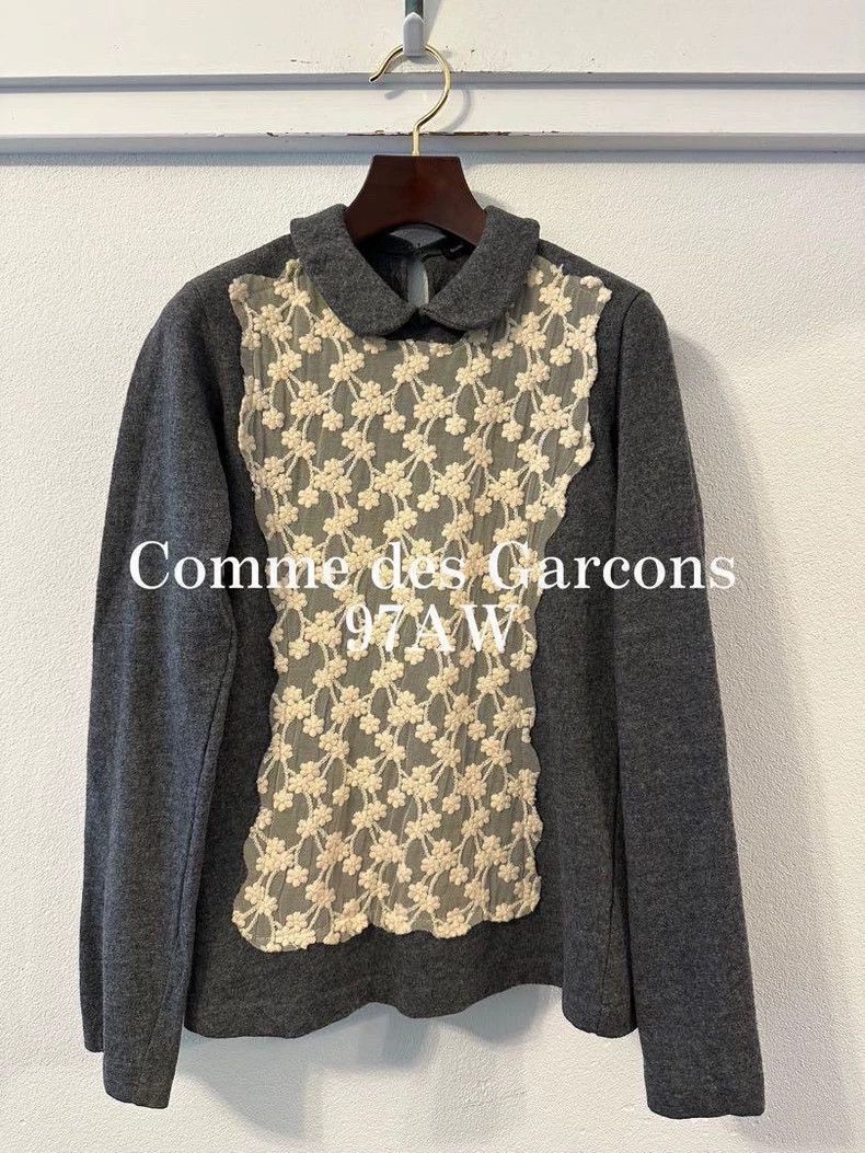 Other Comme Des Garcons Patchwork floral wool top Size S / US 4 / IT 40 - 1 Thumbnail