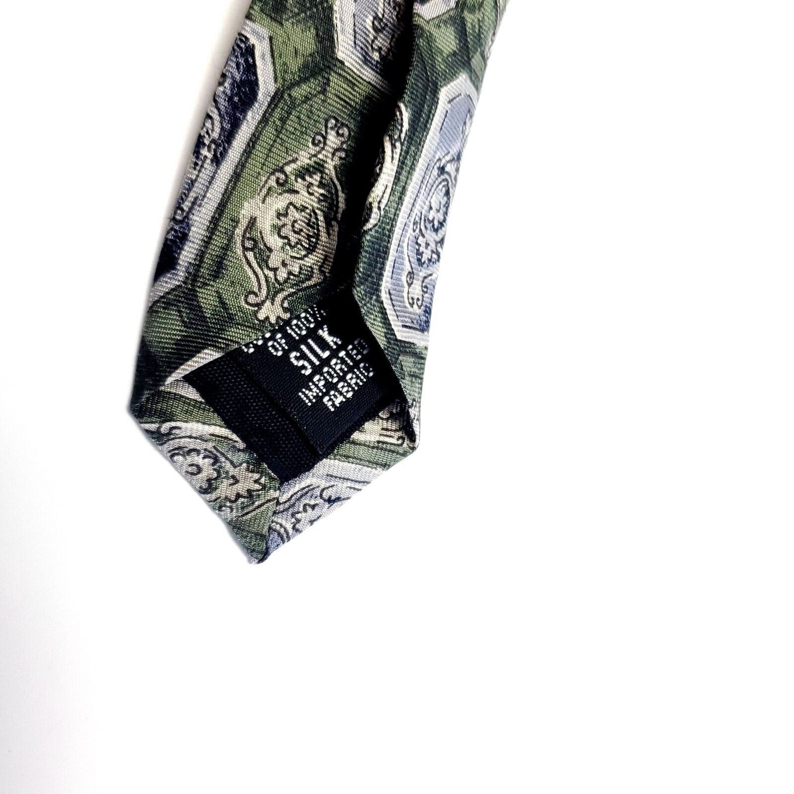 Croft & Barrow Croft & Barrow Basics Green Abstract Print Wide Silk Tie Size ONE SIZE - 4 Thumbnail