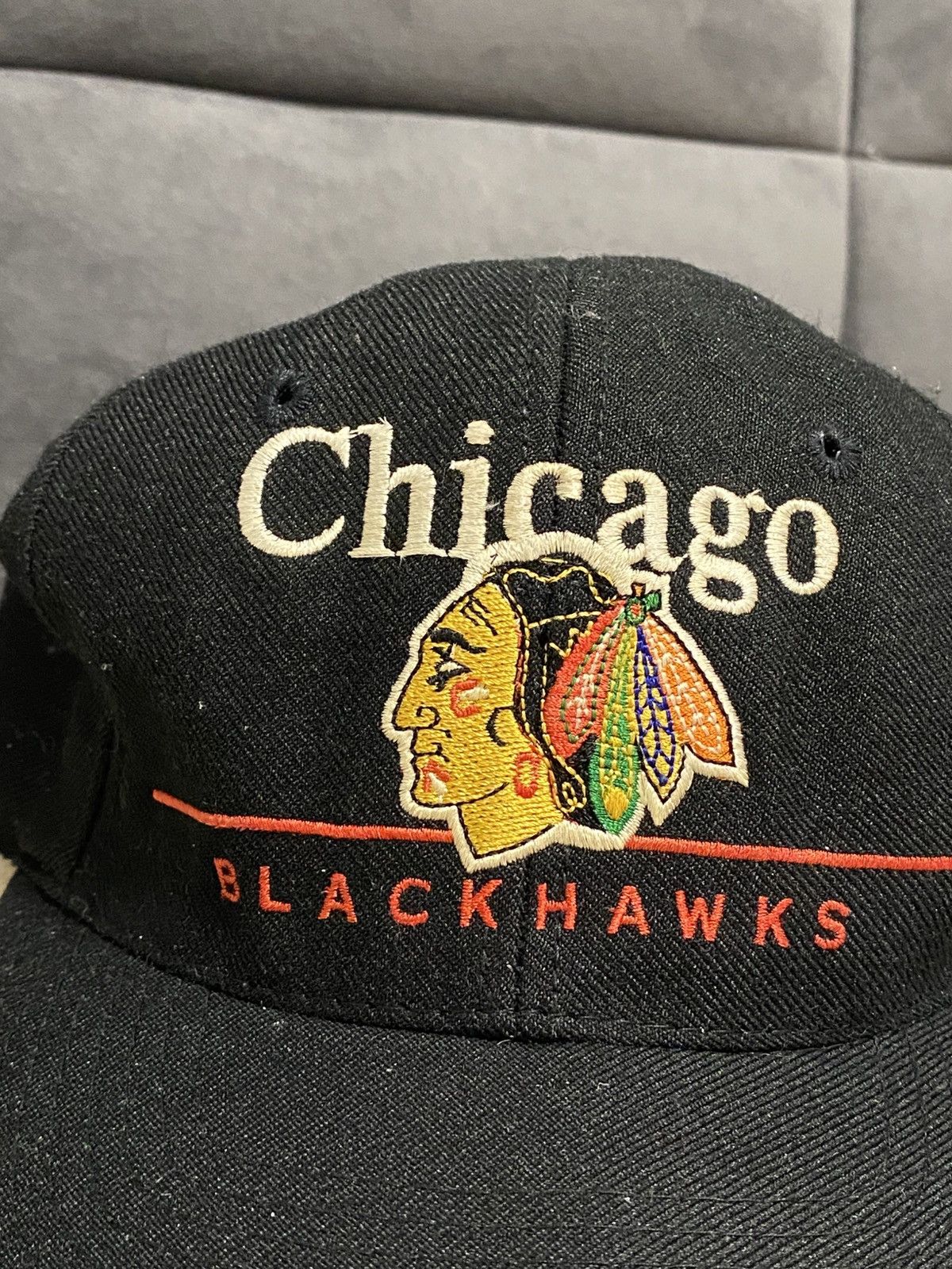 NFL Vintage NHL Blackhawks Redskins Twins Enterprise Hat Size ONE SIZE - 2 Thumbnail