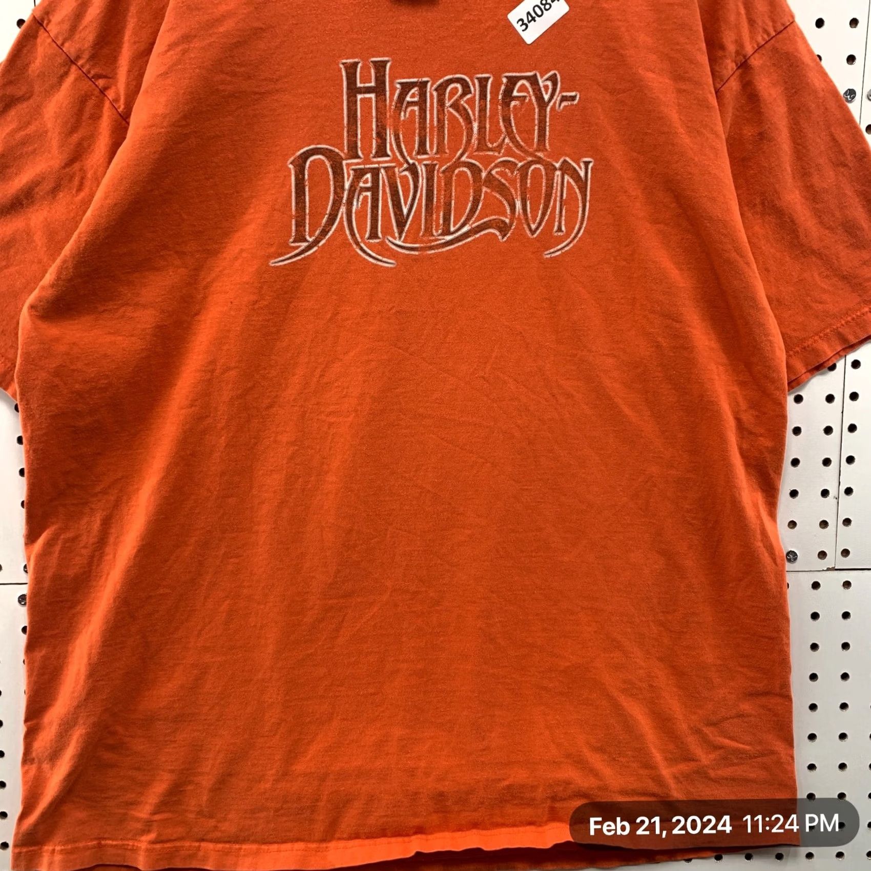 Harley Davidson Harley Davidson Motorcycle Shirt Mens 2XL Orange Orland FLorida Size US XXL / EU 58 / 5 - 7 Thumbnail