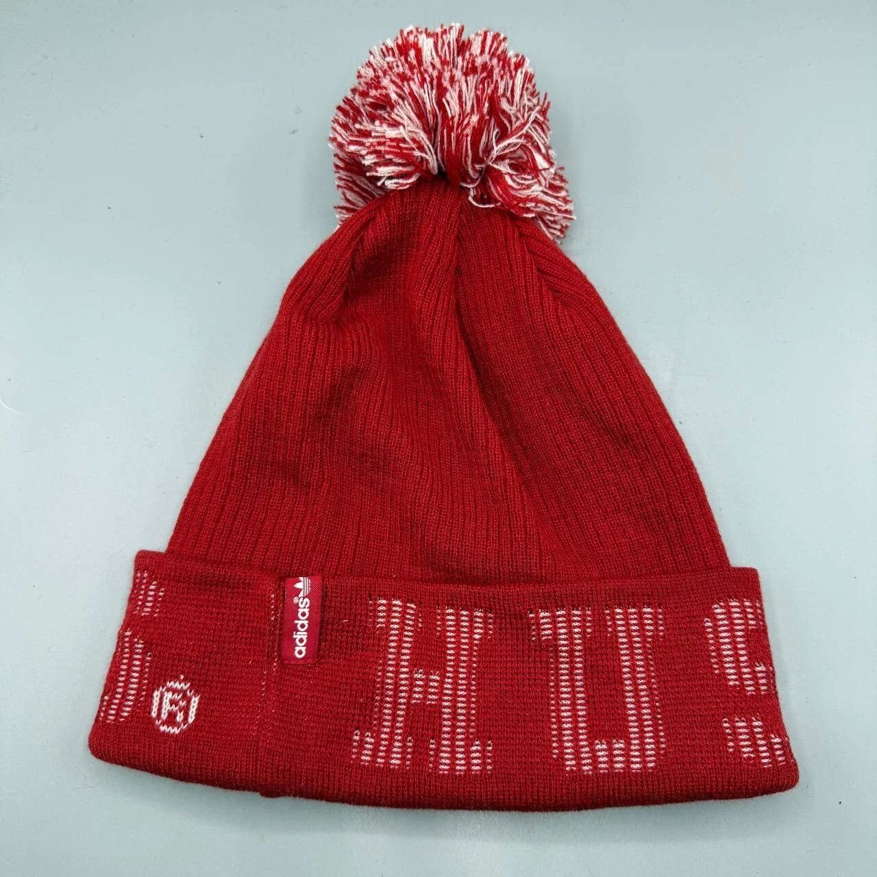 Adidas Nebraska Cornhuskers Hat Men NCAA Cuffed Beanie Pom Pom Size ONE SIZE - 2 Thumbnail