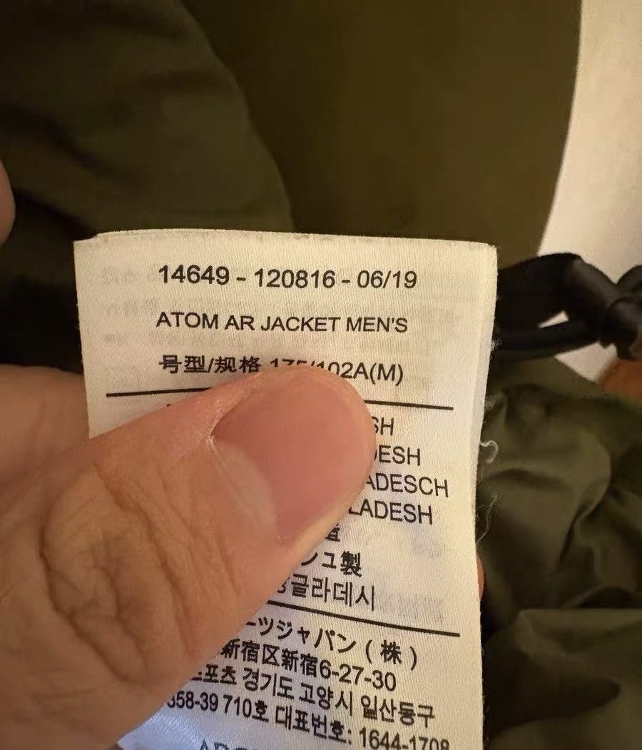 Arc'teryx Arc'teryx Atom AR Jacket Size US M / EU 48-50 / 2 - 5 Thumbnail