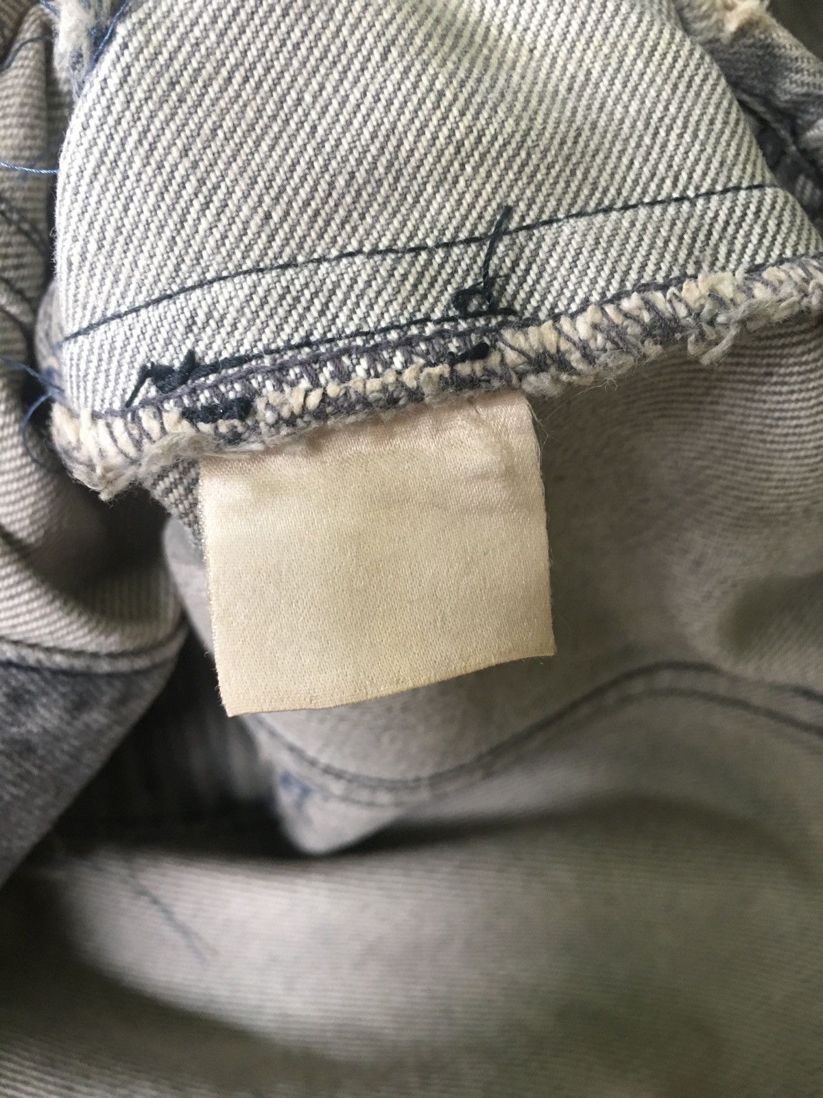 Japanese Brand 2000s Shellac Distressed Trucker Jacket Size XS / US 0-2 / IT 36-38 - 5 Thumbnail