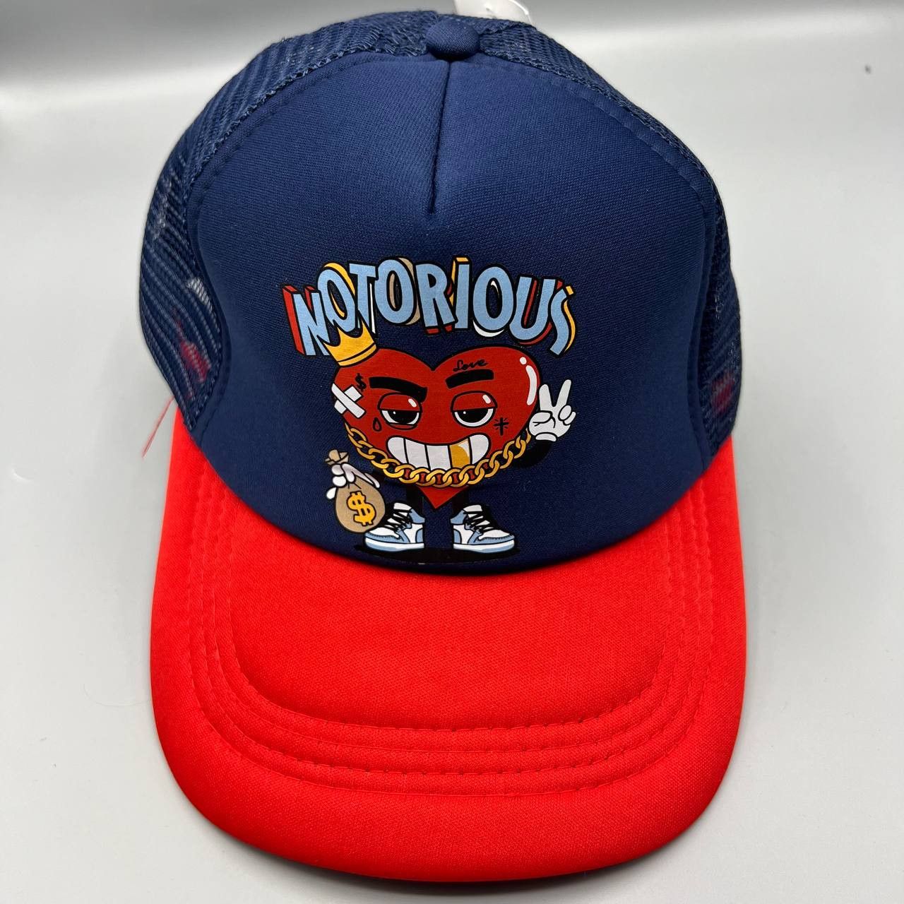 Reason Notorious Trucker Hat Men Blue Red Reason Snap Back Cap New ...