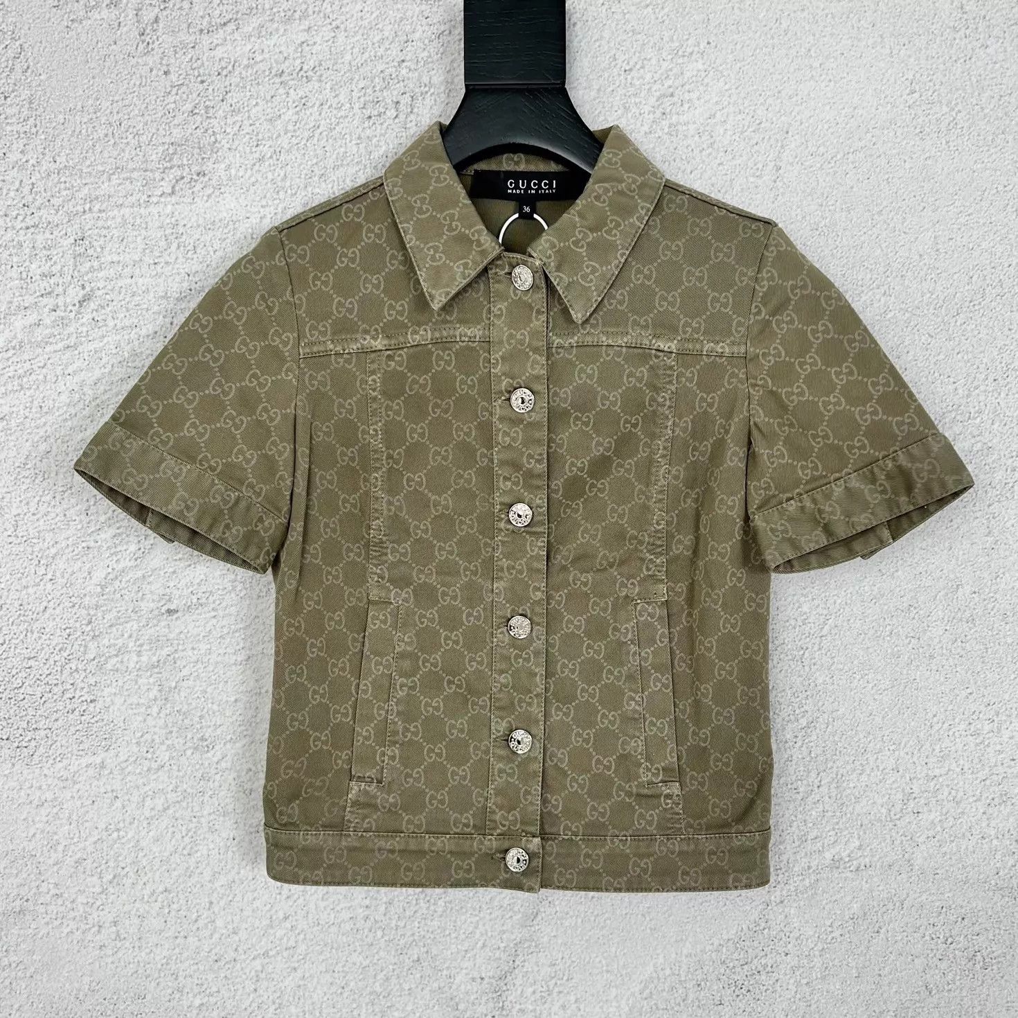 Gucci Gucci GG monogram all over denim shirt 36 Size XS / US 0-2 / IT 36-38 - 1 Thumbnail