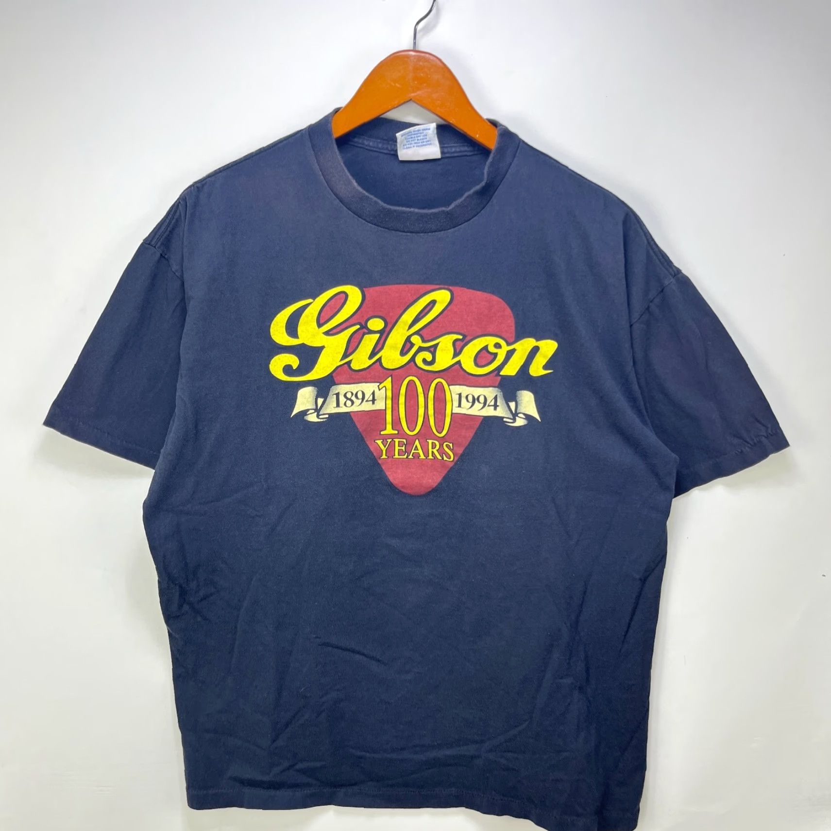 Vintage VINTAGE Gibson Guitar 100 Year Anniversary T Shirt XL Men Blue Short Sleeve 1994 Les Paul Size US XL / EU 56 / 4 - 2 Thumbnail