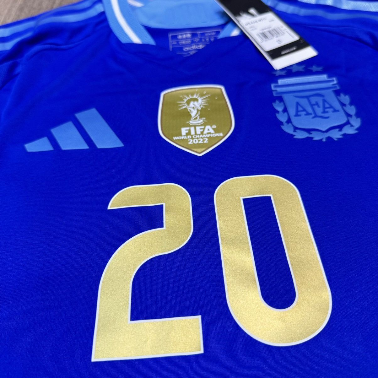 Adidas Argentina 24/25 player issue away shirt #20 Mac Allister Size US S / EU 44-46 / 1 - 4 Thumbnail