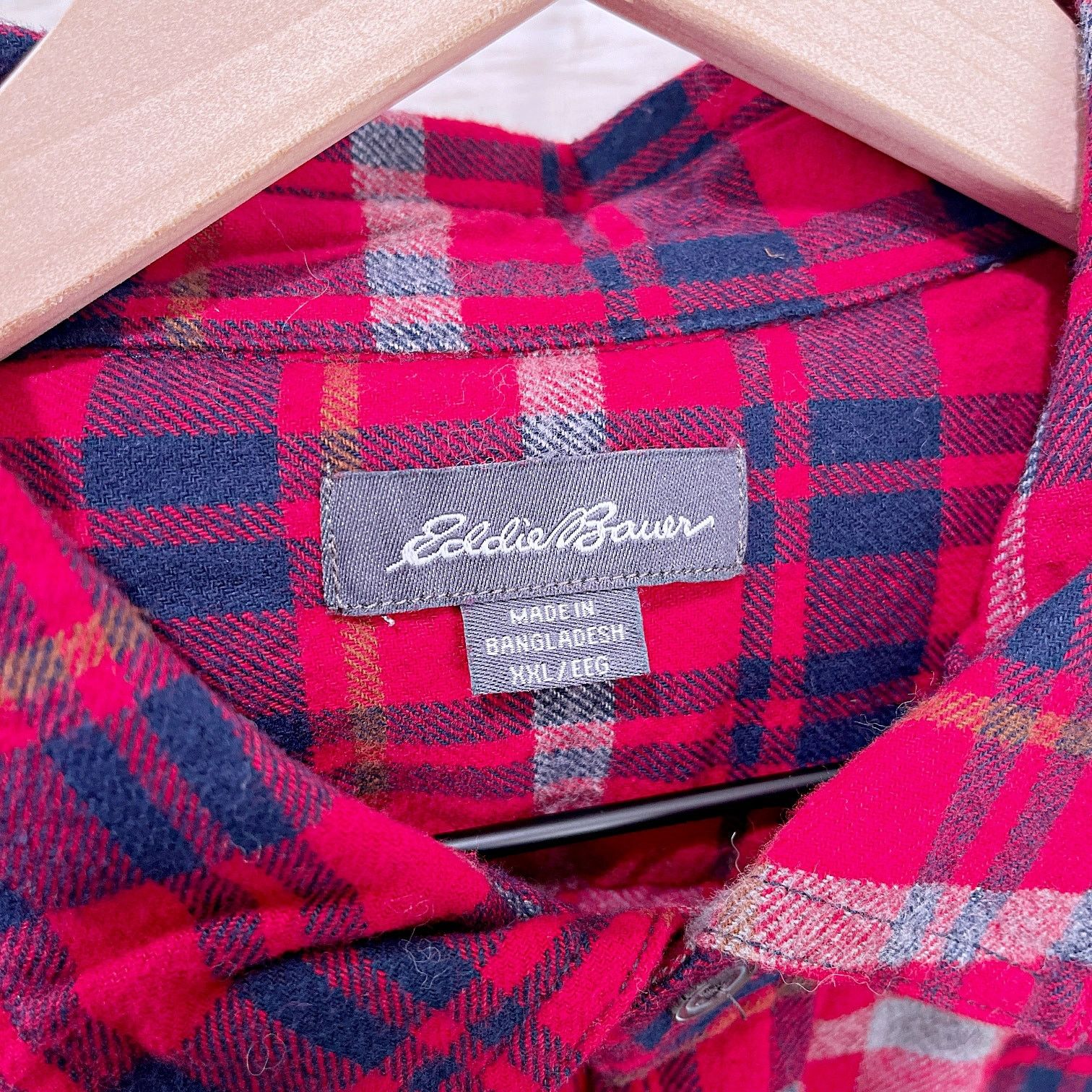 Eddie Bauer Eddie Bauer Bristol Flannel Shirt Red Plaid Mens XXL Size US XXL / EU 58 / 5 - 5 Thumbnail