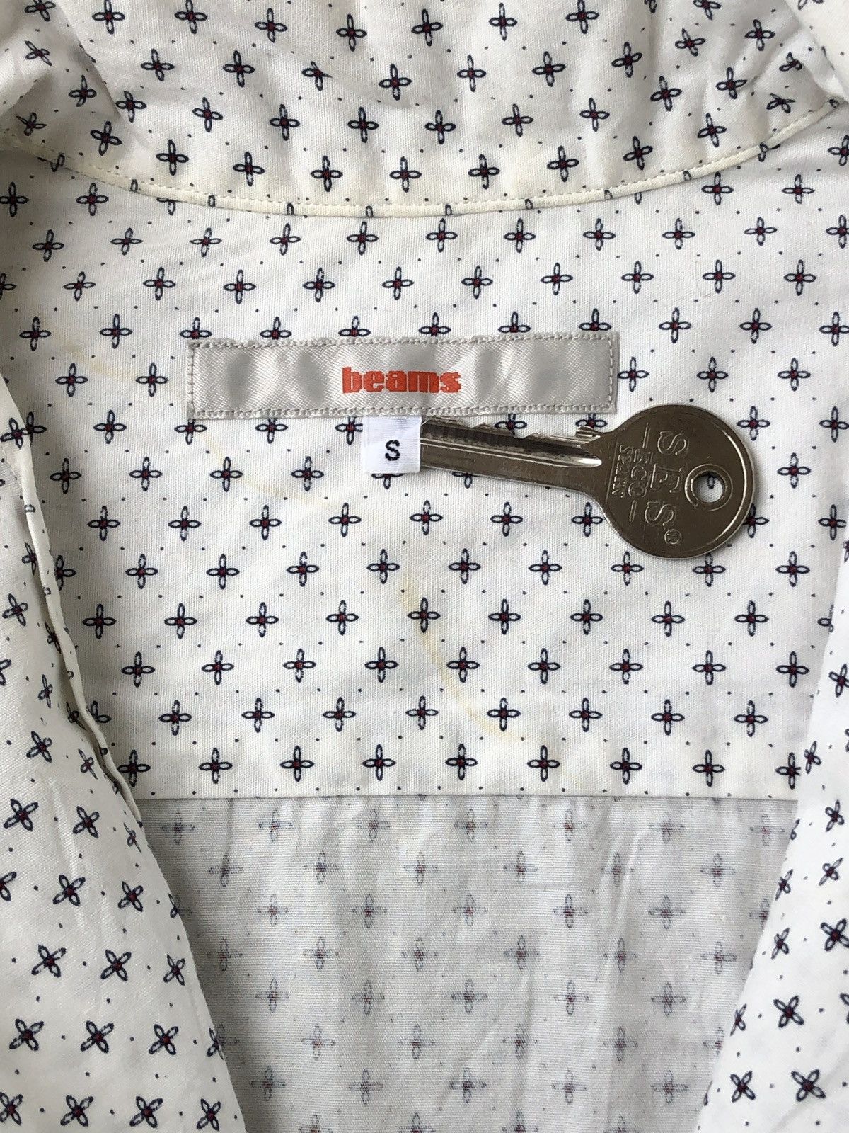 Beams Plus Beams Classic Shirt Pattern Printed Long Sleeve Button Up Size US S / EU 44-46 / 1 - 2 Thumbnail