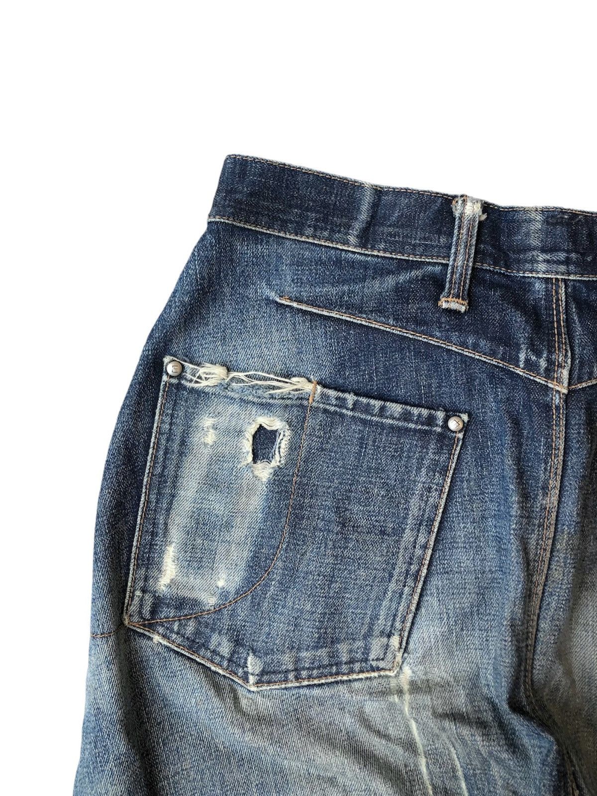 Edwin 2000’s Edwin Curved Distress Jeans Size US 30 / EU 46 - 4 Thumbnail