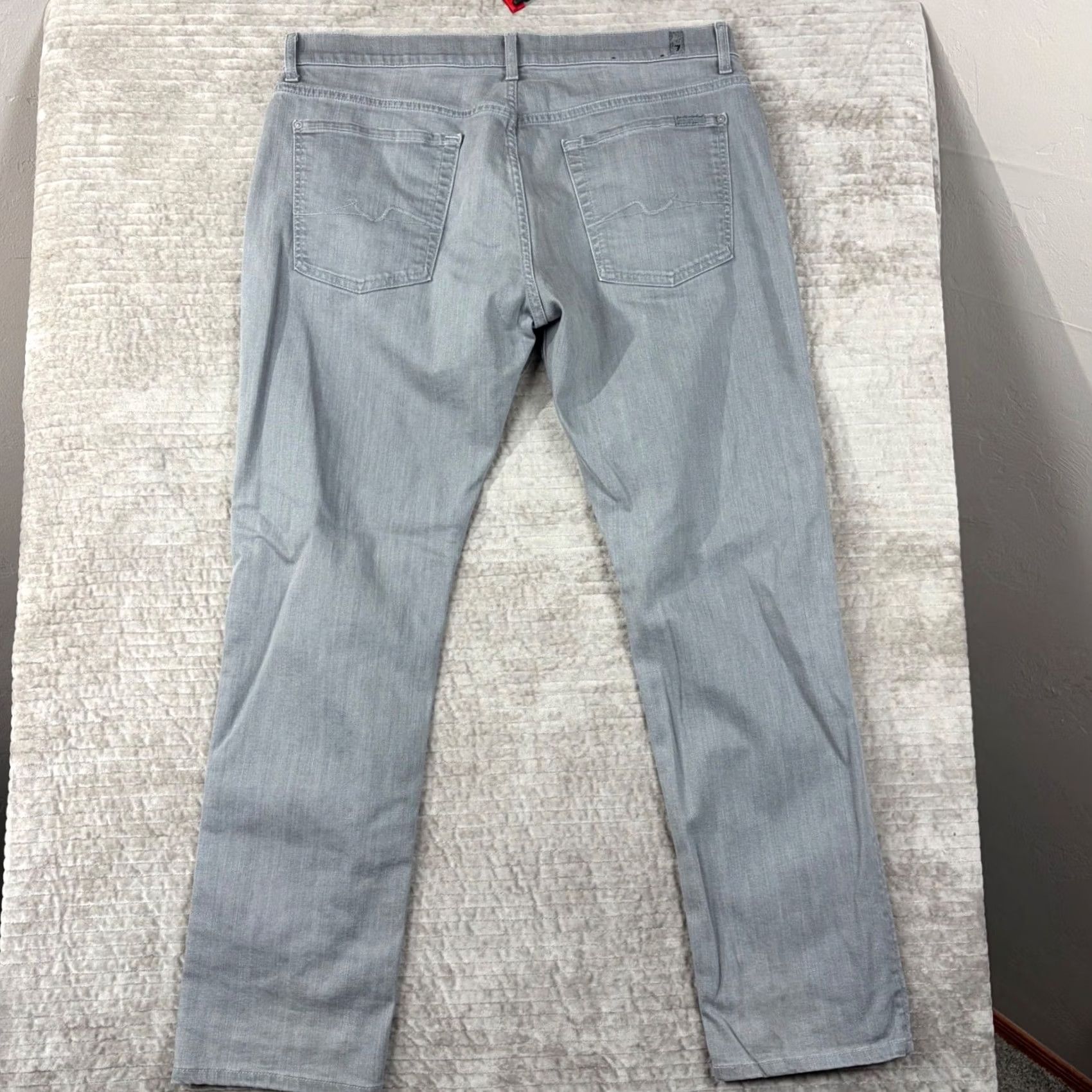 7 For All Mankind 7 For All Mankind Straight Grey Jeans Size 36 Size US 36 / EU 52 - 2 Thumbnail