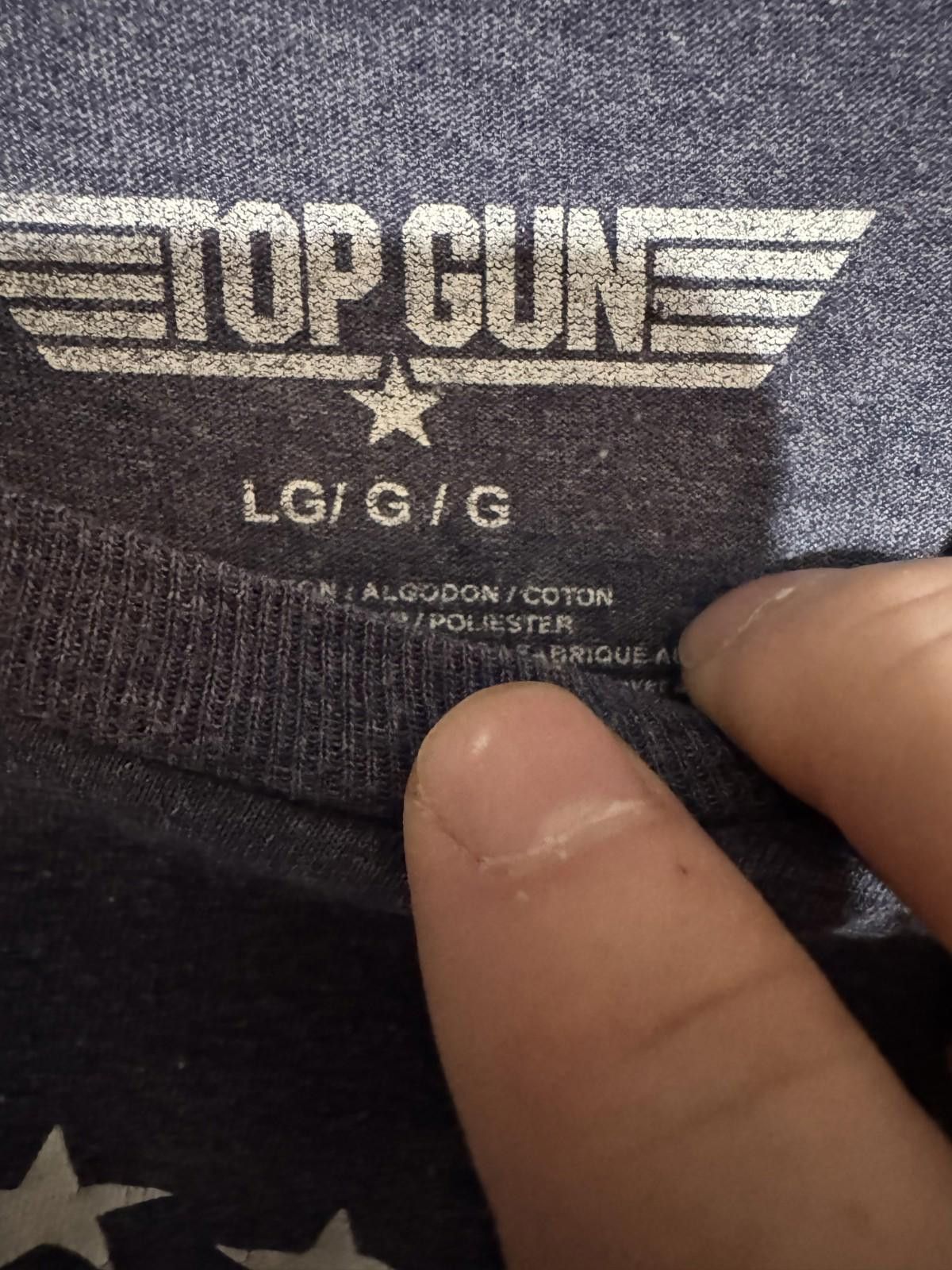 Topman Top Gun Movie Logo T Shirt Men's Size L Blue Size US L / EU 52-54 / 3 - 3 Thumbnail